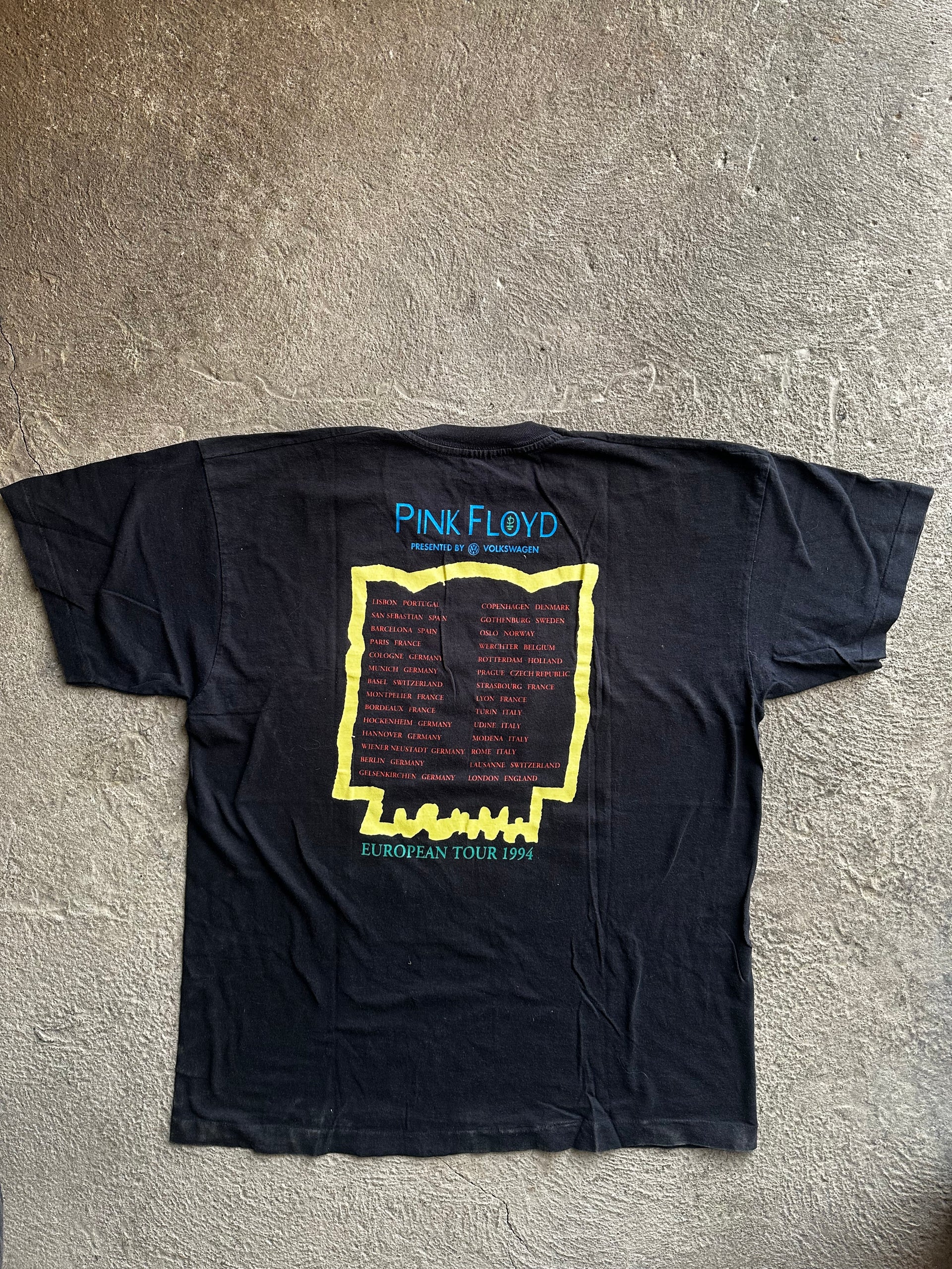 Vintage Pink Floyd European Tour T-Shirt 1994 | Double-Sided | Size XL