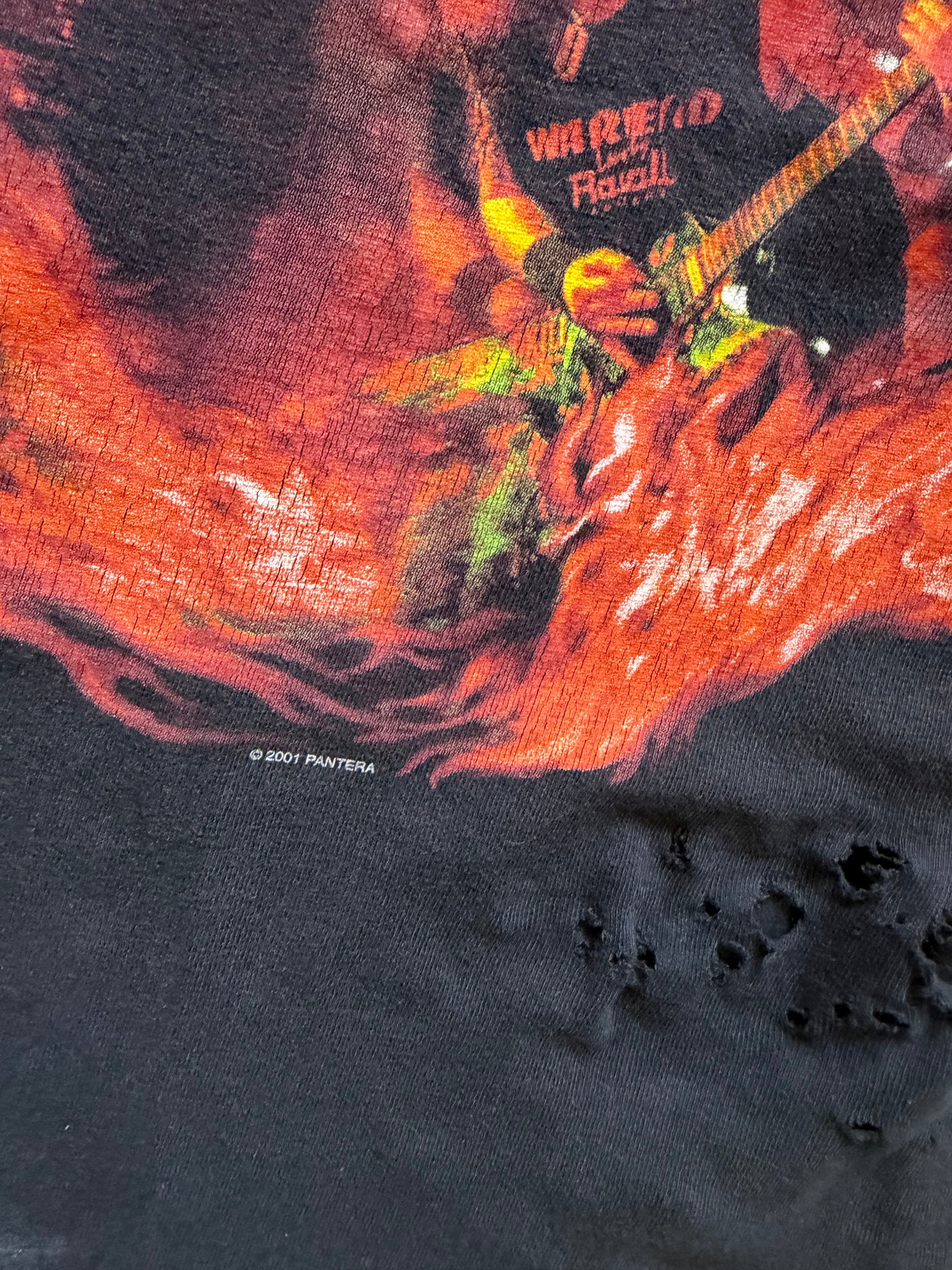 2000s Pantera Distressed Band Tee | Size M