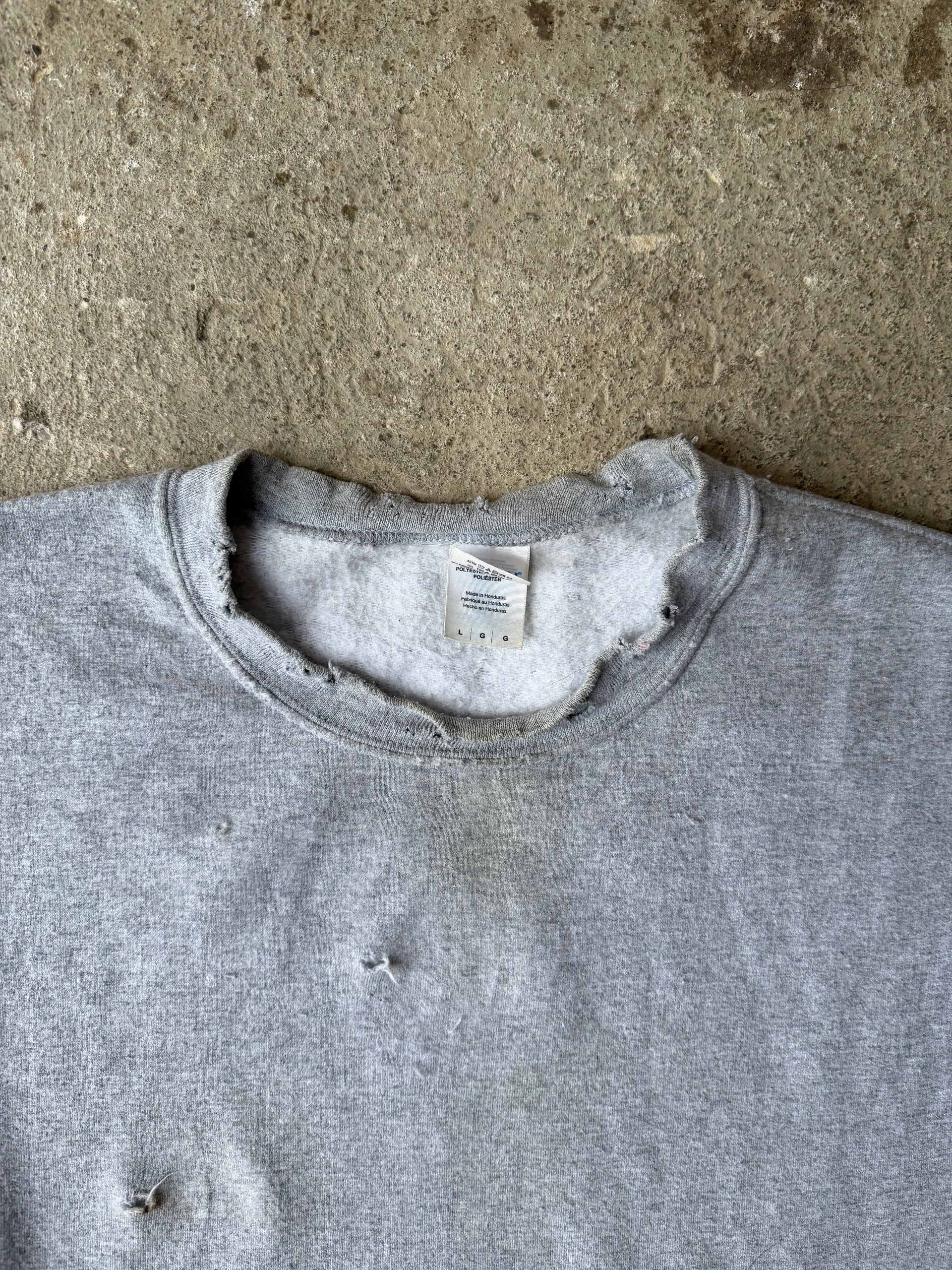 00s Distressed blank sweater | Size L