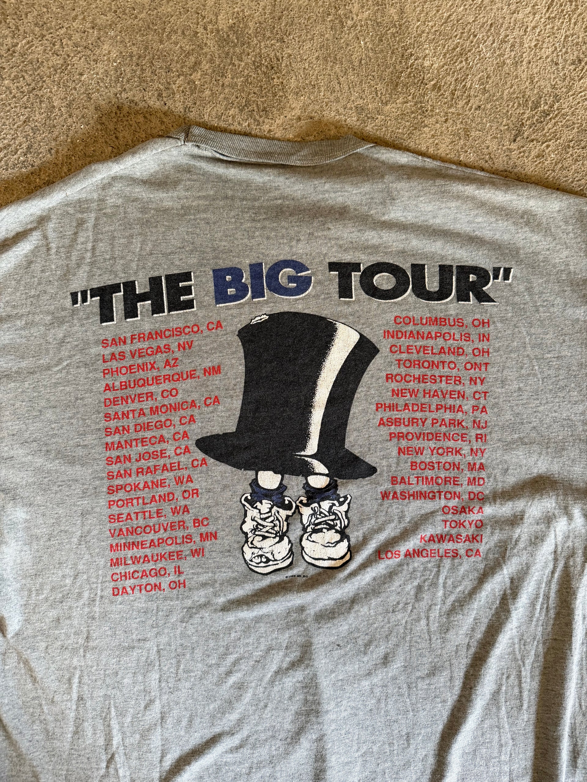 80s Mr. Big The Big Tour Vintage Tee | Size L