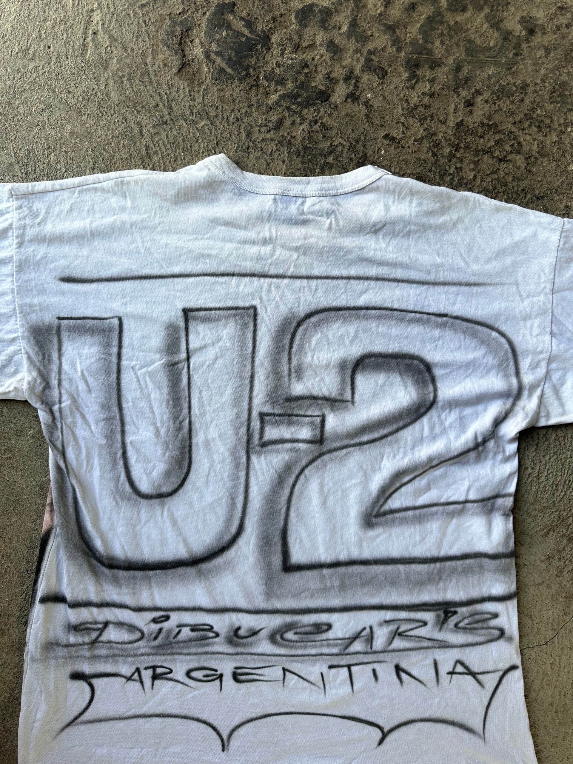 00s U2 Airbrush Bootleg Argentina Tee | Size XL