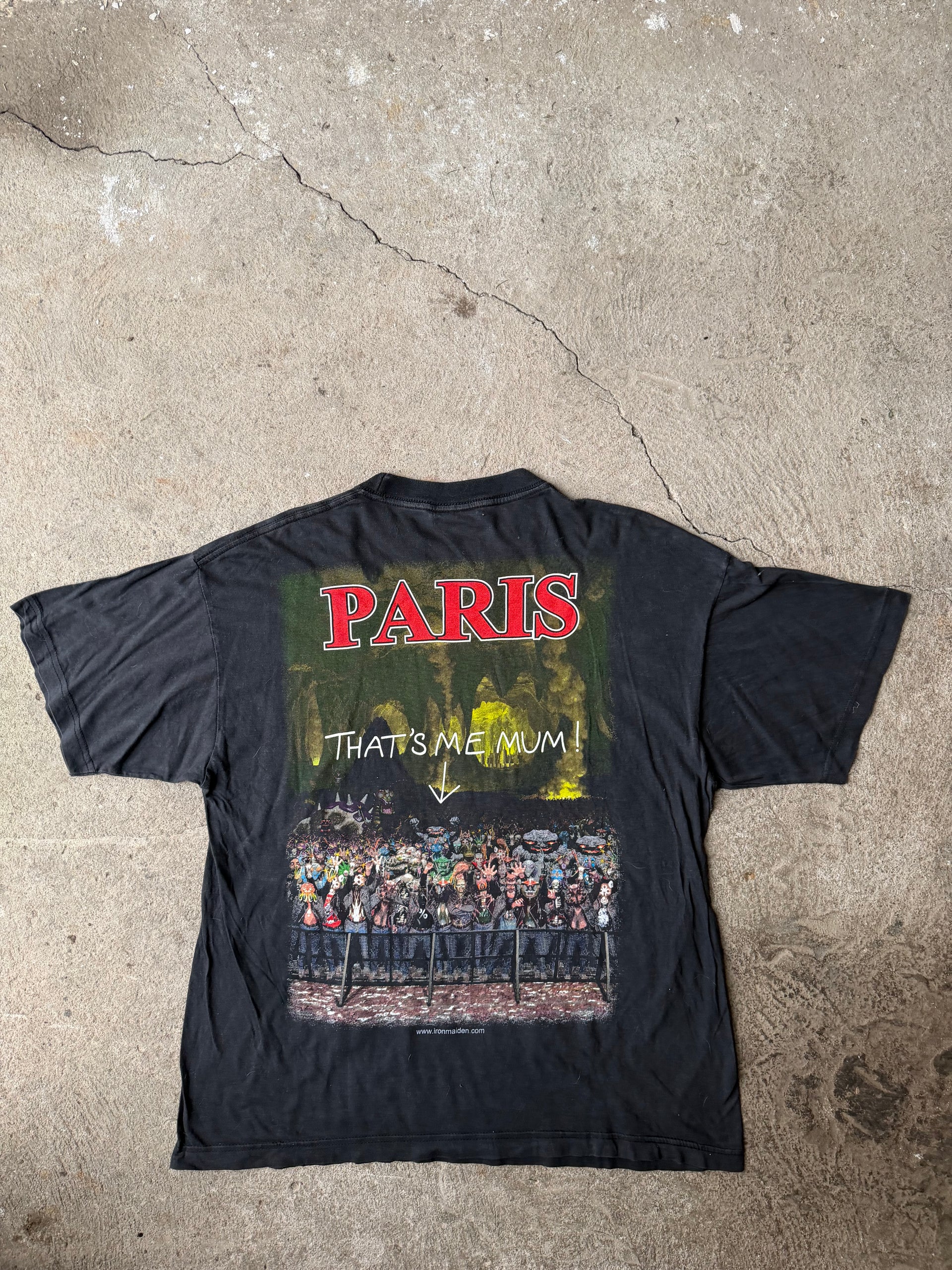 2000s Iron Maiden Paris Vintage Tee | Size L