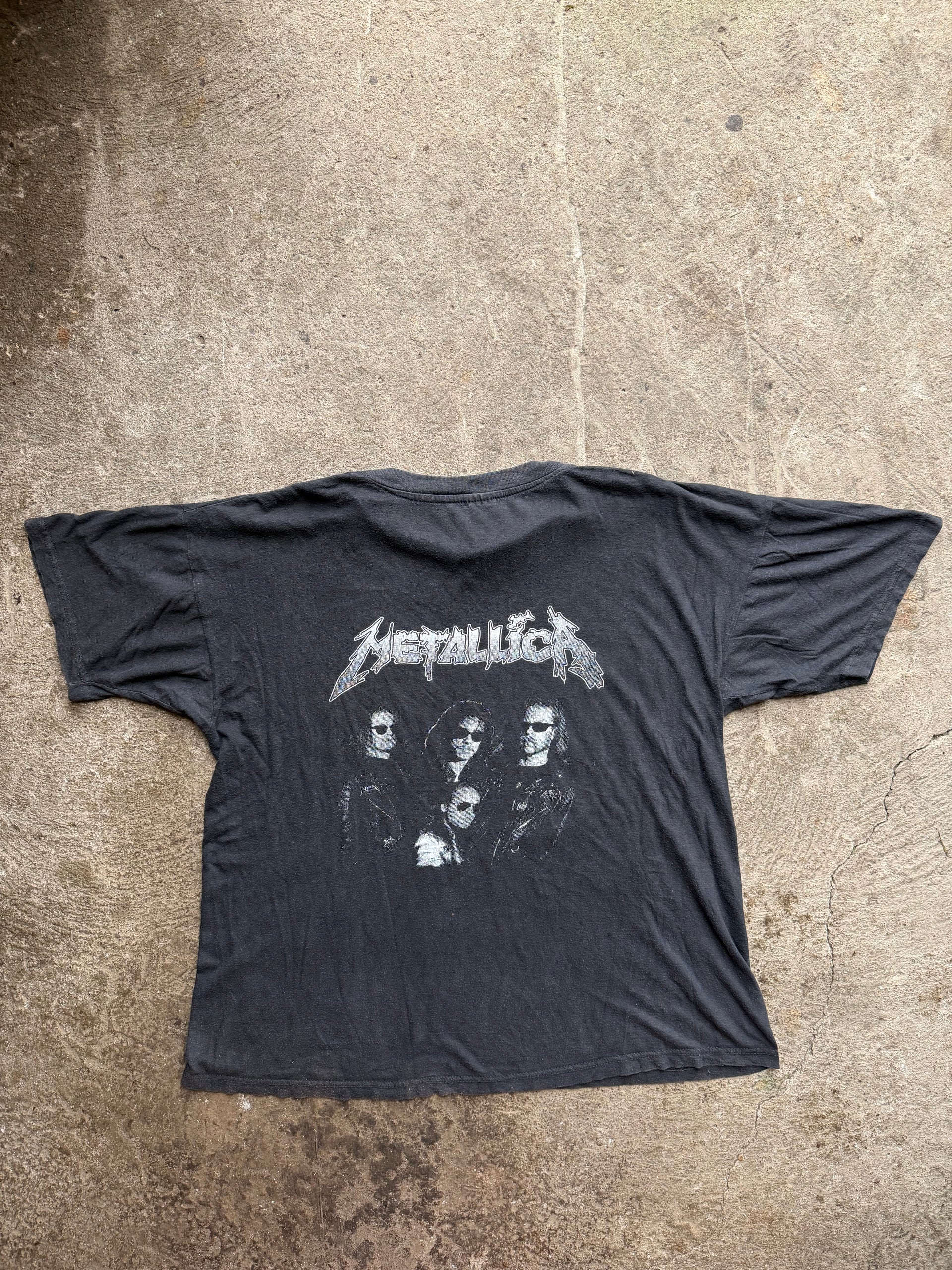 90s Metallica Skull Double Sided Tee | Size L