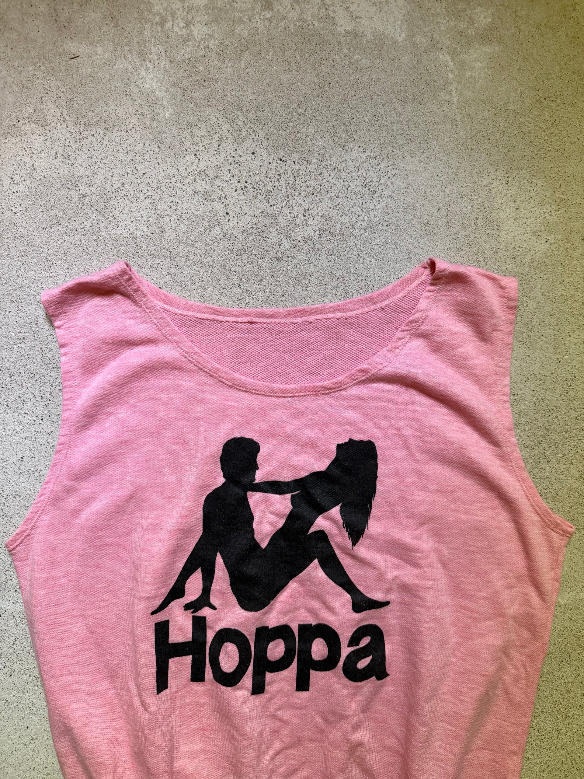 1980s Swedish Novelty “Hoppa” Sleeveless Sweatshirt | Size L