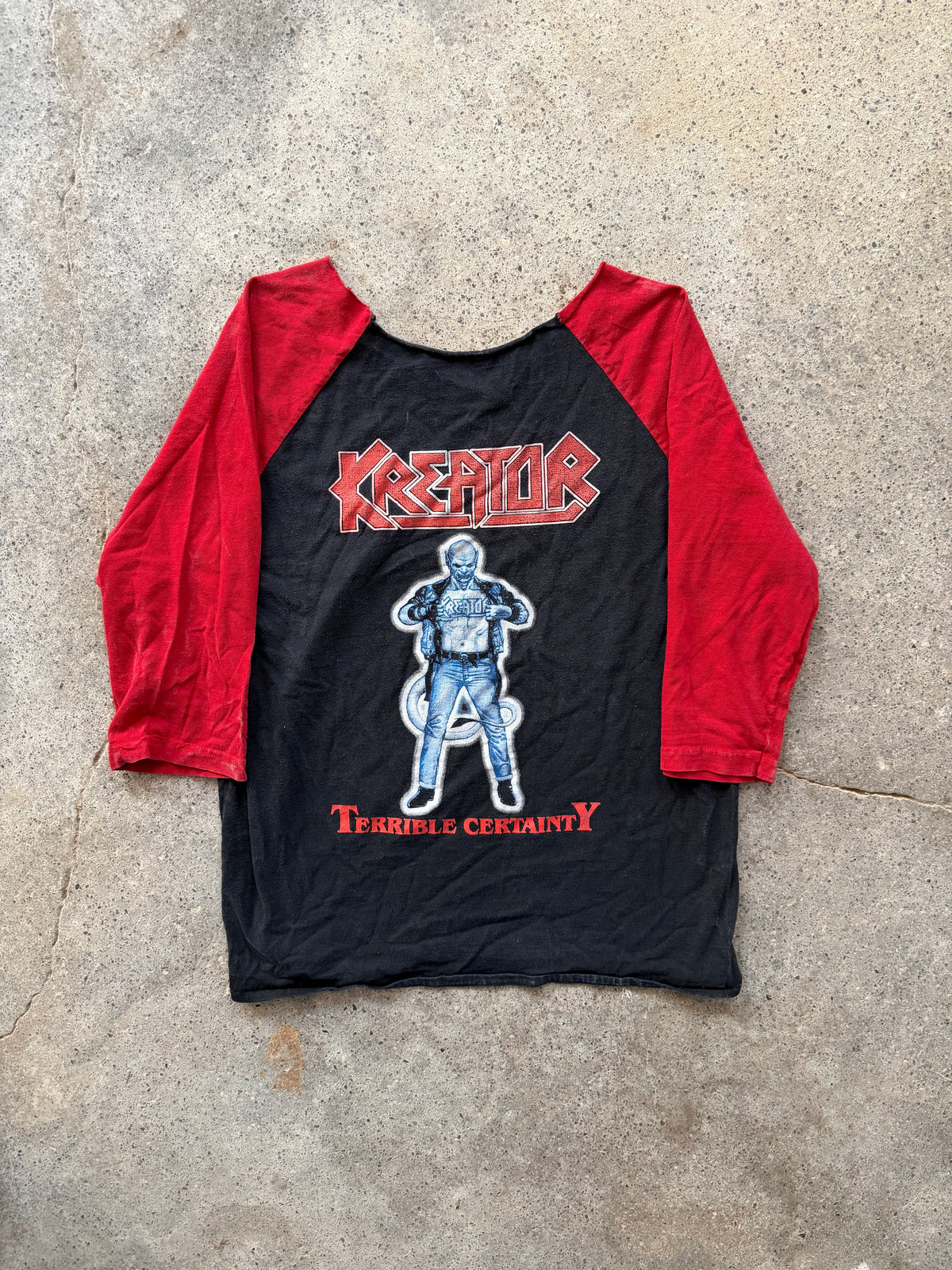 90s Kreator “Terrible Certainty” Raglan T-Shirt | Size M