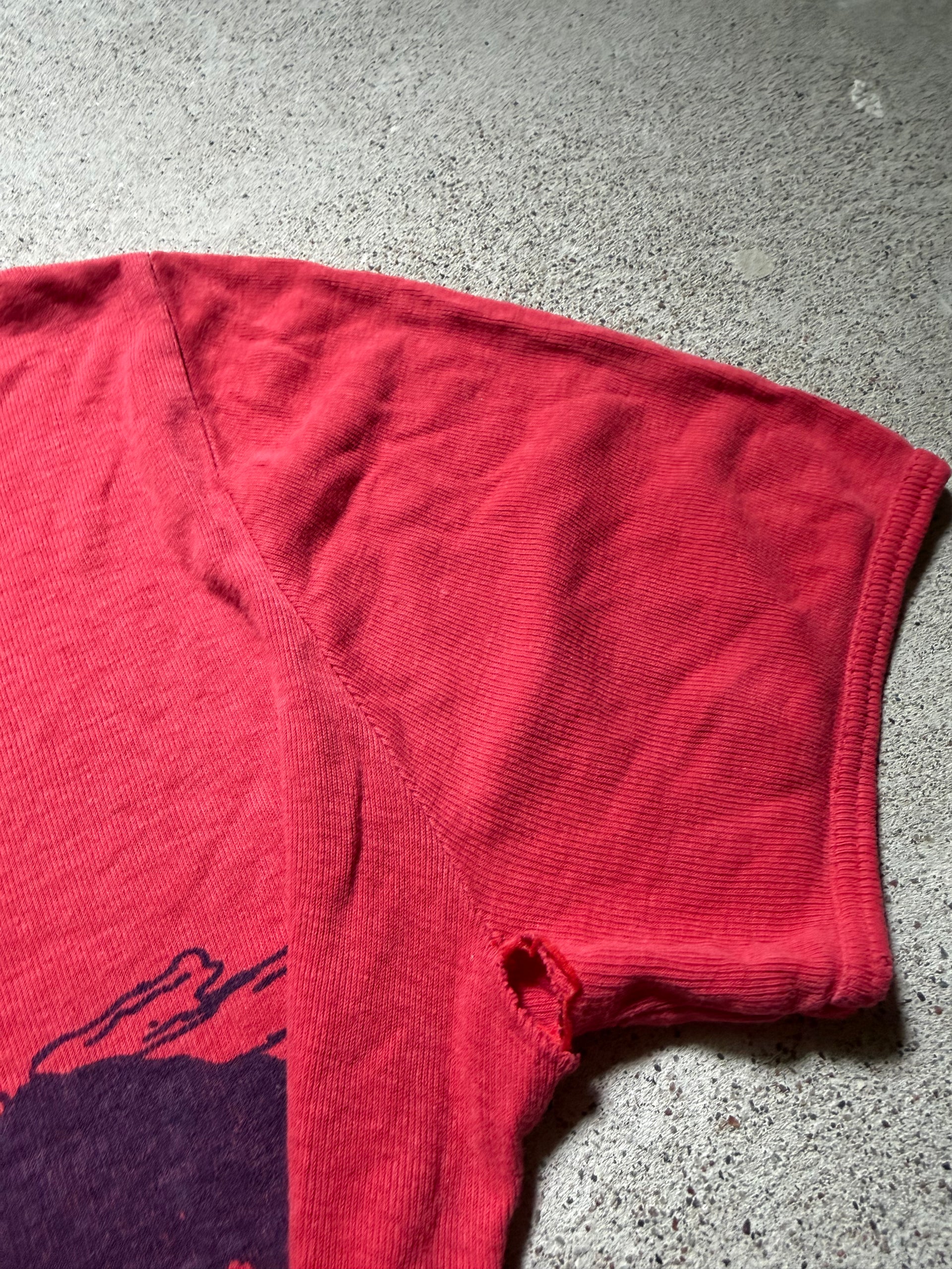 80s Sunset Lovers Ringer T-Shirt | Size S