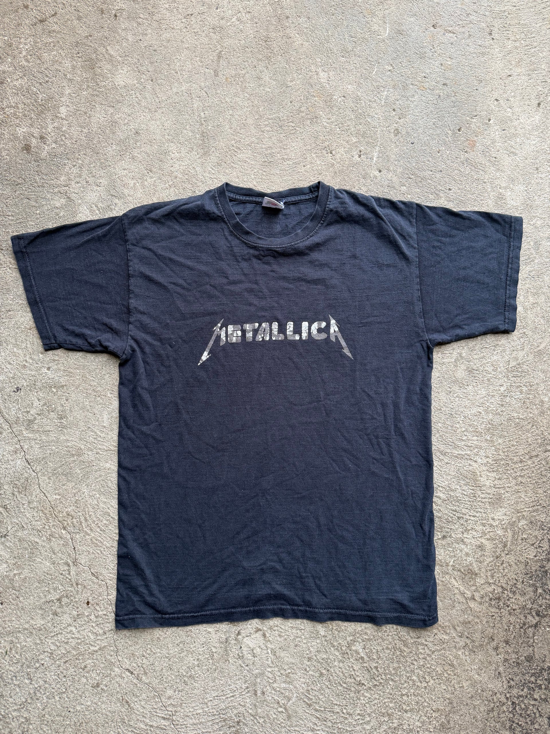 00s Metallica Logo Sunfade Tee | Size M