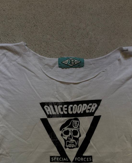 90s Alice Cooper Special Forces Cut Off Tee | Size M
