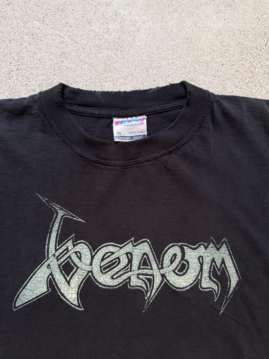 90s Venom Tablet of Seth Print T-Shirt | Size XL