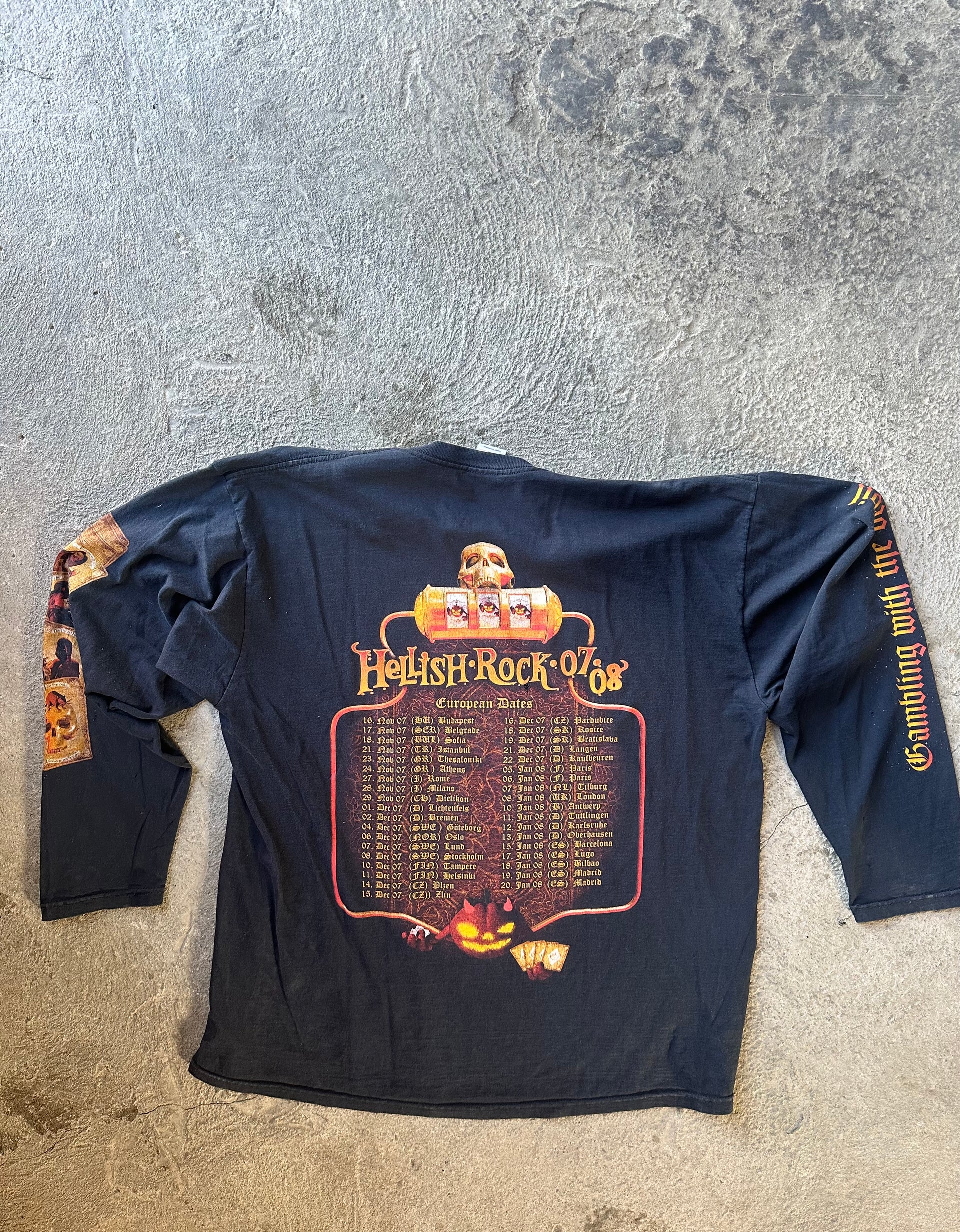 Helloween Hellish Rock Tour 2007/2008 Vintage Longsleeve Tee | Size XL