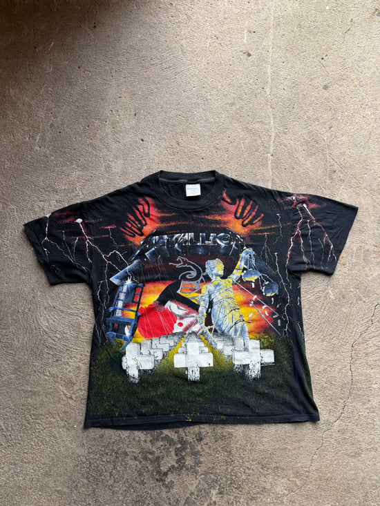Vintage 1991 Metallica All Over Print Tee | Size XL