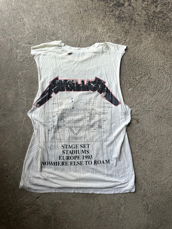 Metallica Nowhere Else to Roam 1993 Sleeveless Vintage Tee | Size L/XL