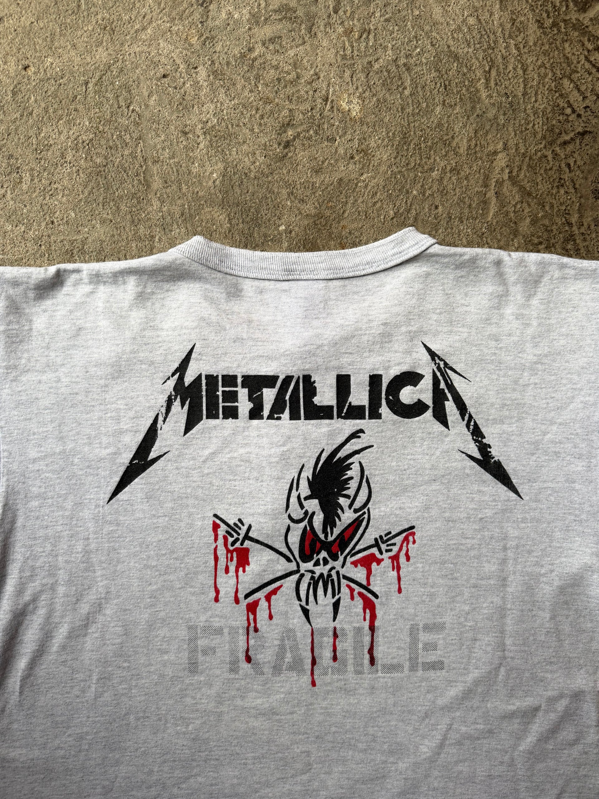 90s Metallica Live Shit Henley Tee | Size XL