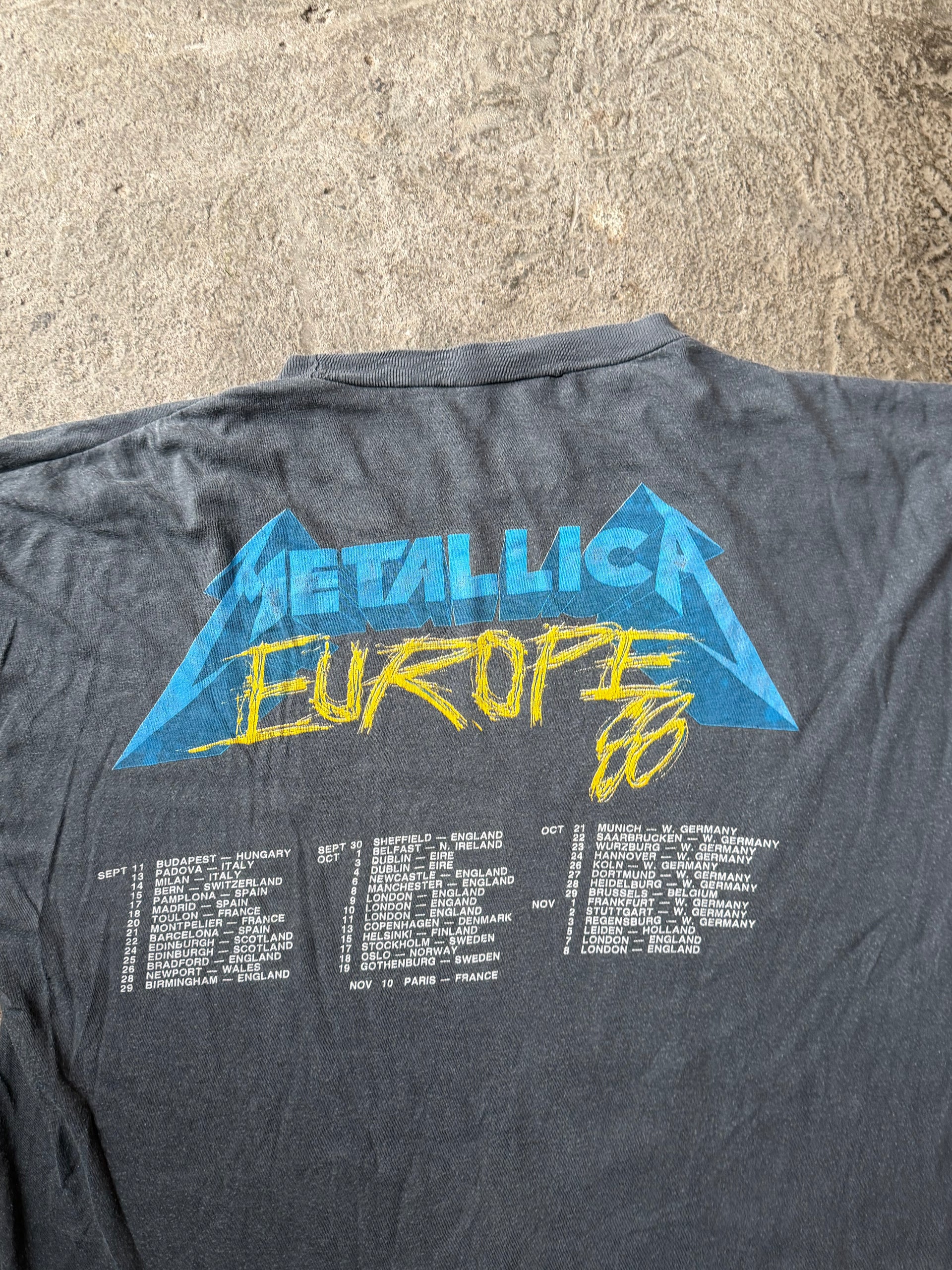 1988 Metallica “…And Justice For All” Europe Tour Tee | Size L
