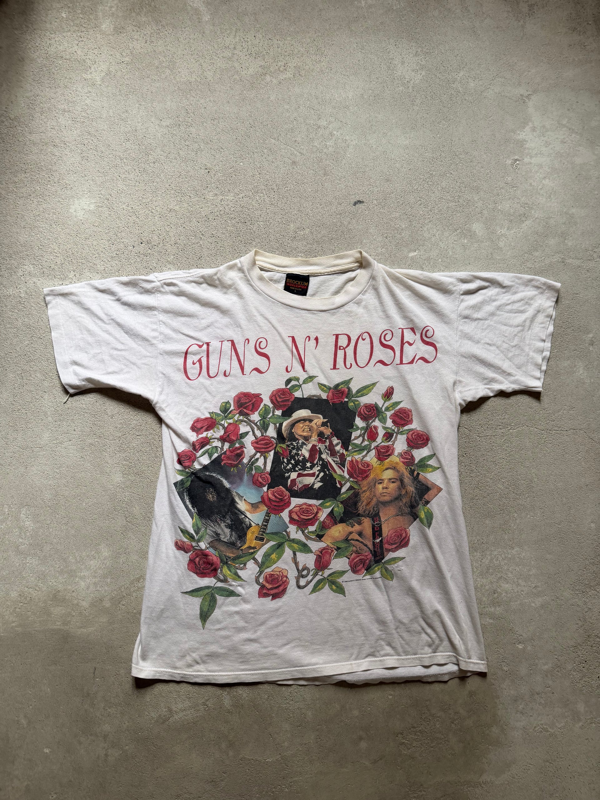 90s Guns N’ Roses Skin N’ Bones Tour Tee | L