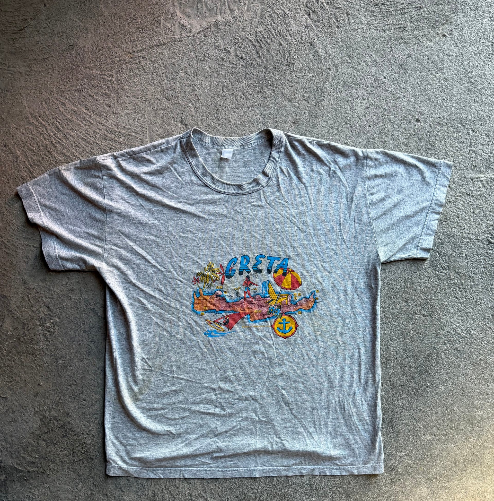 90s Crete Souvenir Tee | Size L