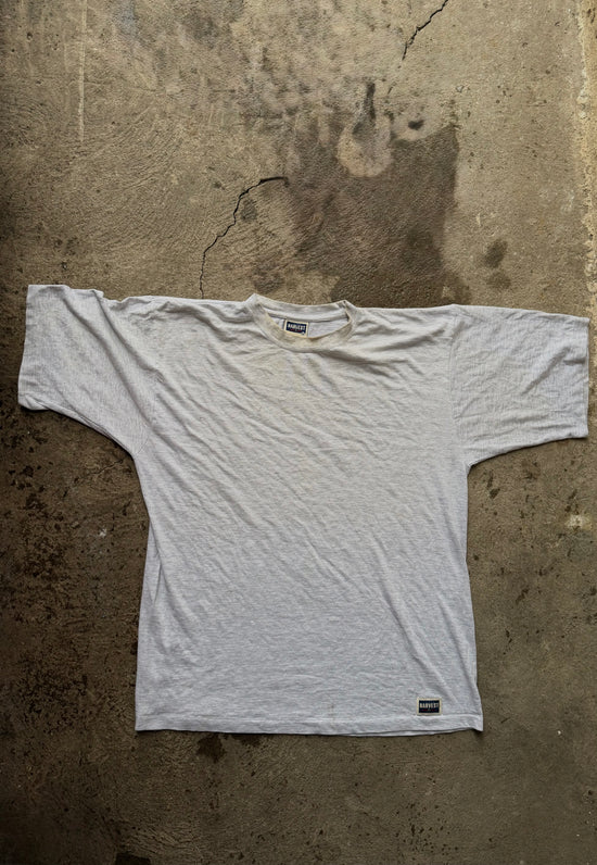 90s Blank Grey Single Stitch T-Shirt | Size XL