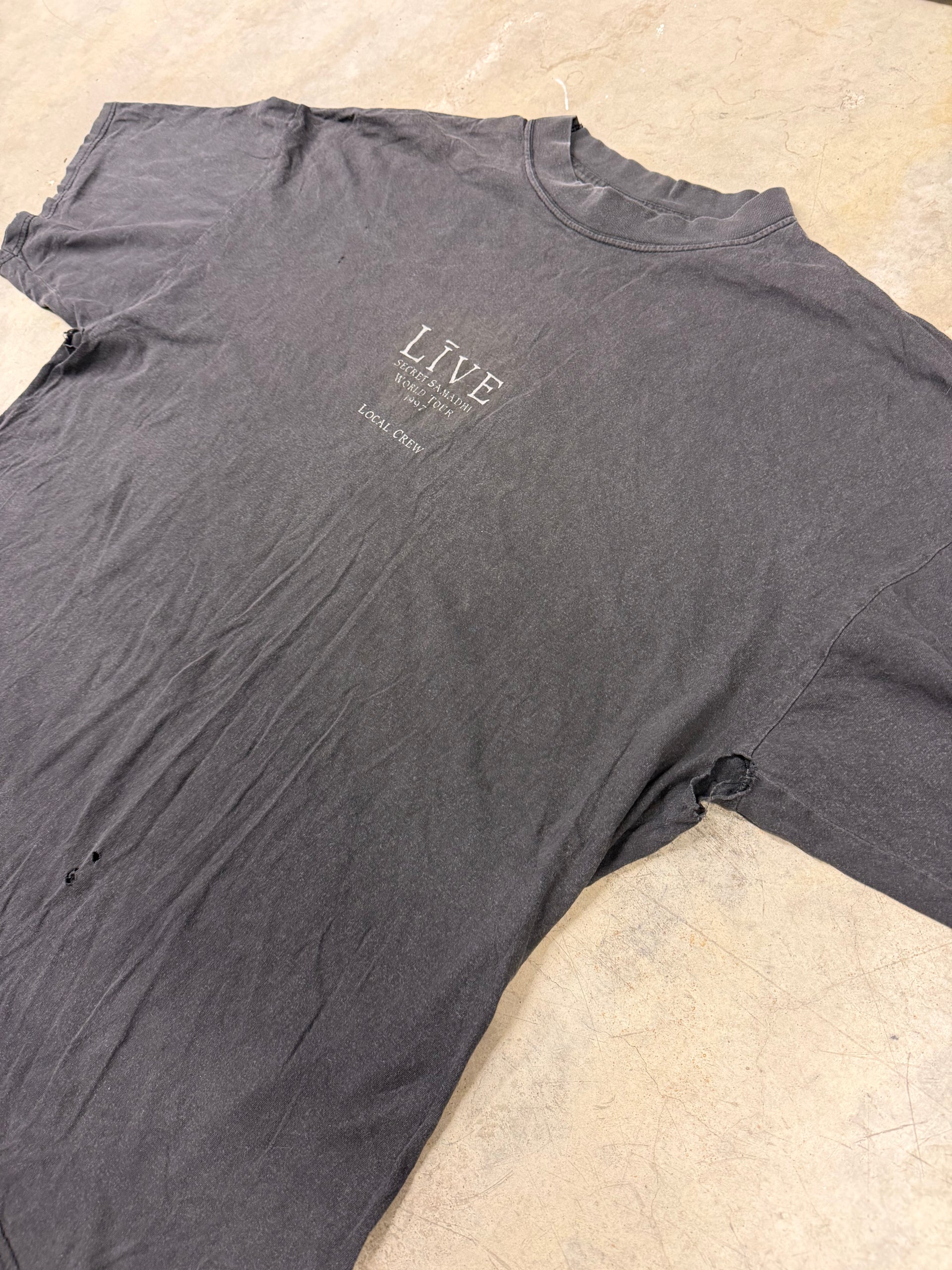 90s Live Secret Samadhi World Tour 1997 Local Crew Tee | Size XL
