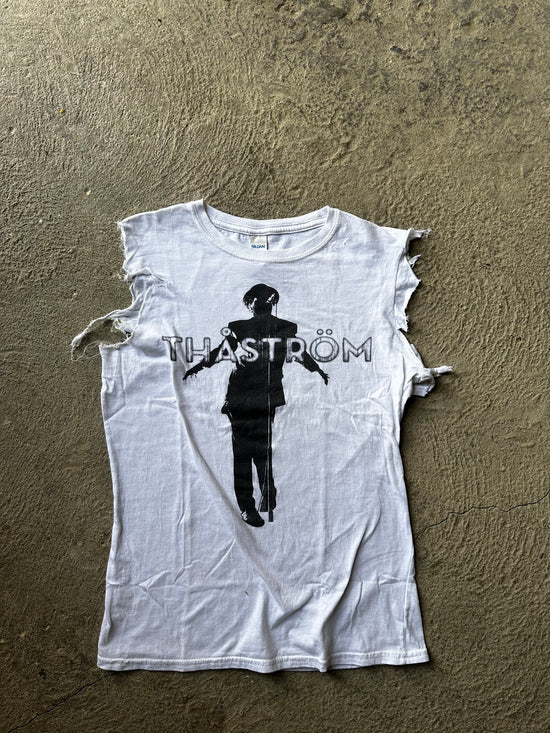 Thåström Cut-Off Distressed Tee | Size S/M