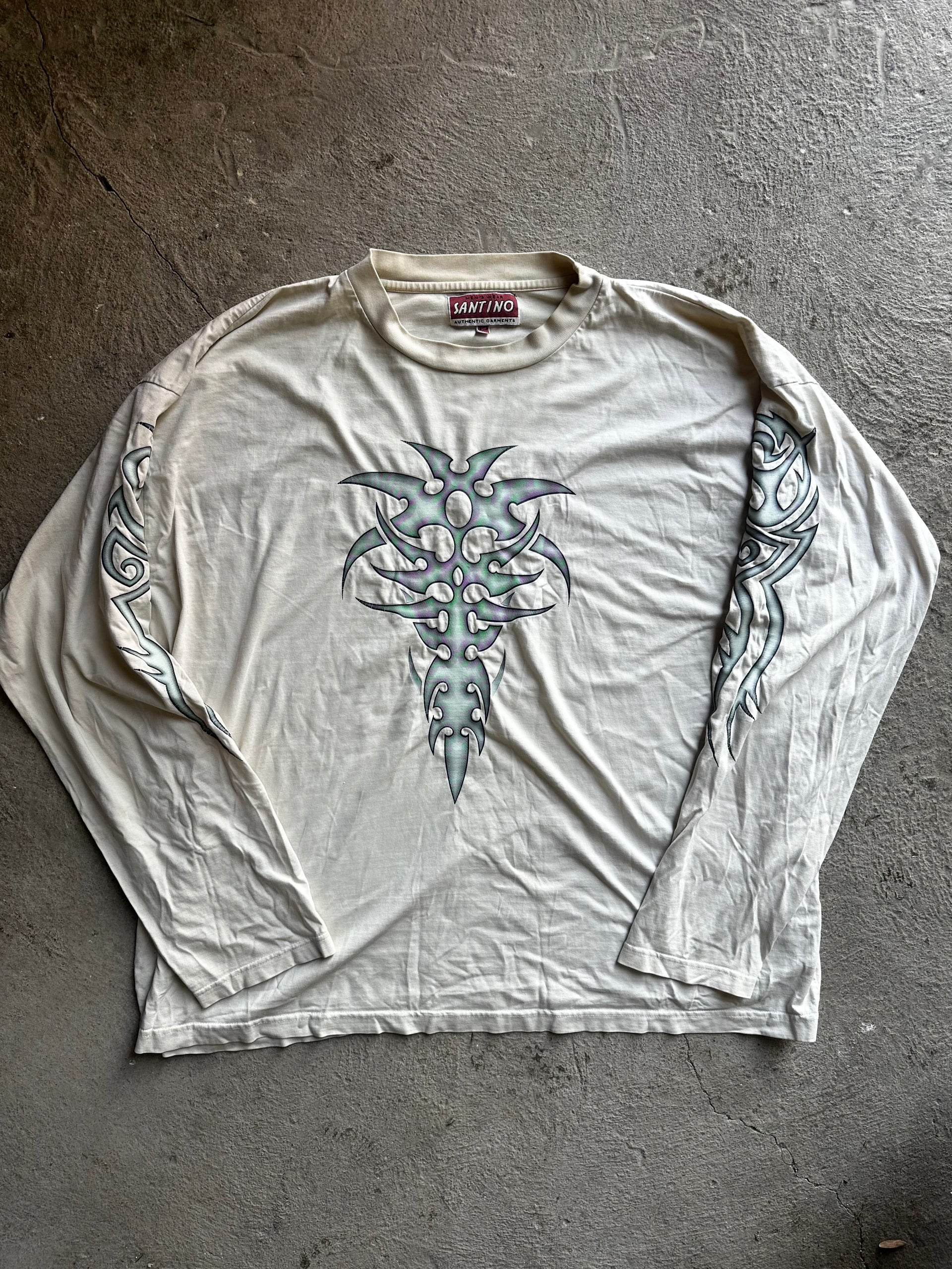 Y2K Tribal Airbrush Vintage Longsleeve  Early 2000s Relic | Size XXL