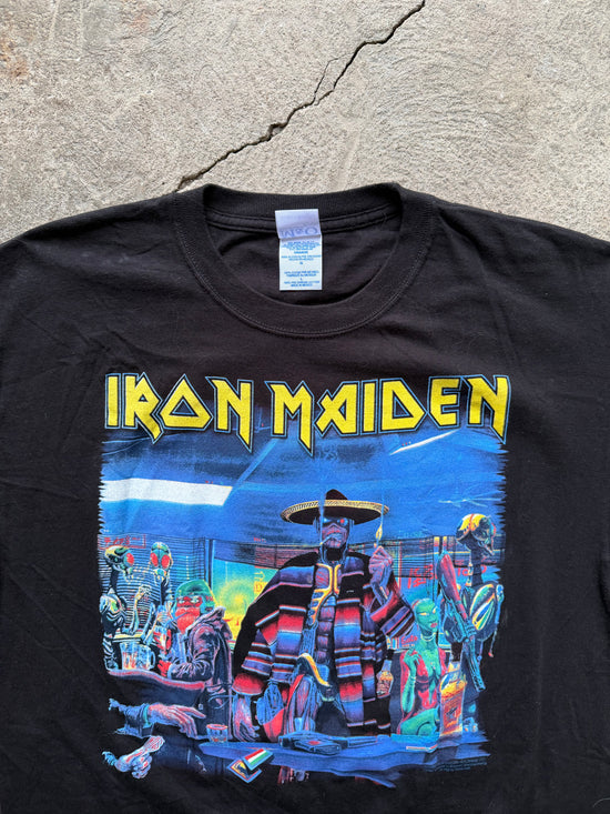 00s Iron Maiden Mexico Somewhere Back in Time Tour 2008 T-Shirt | Size L