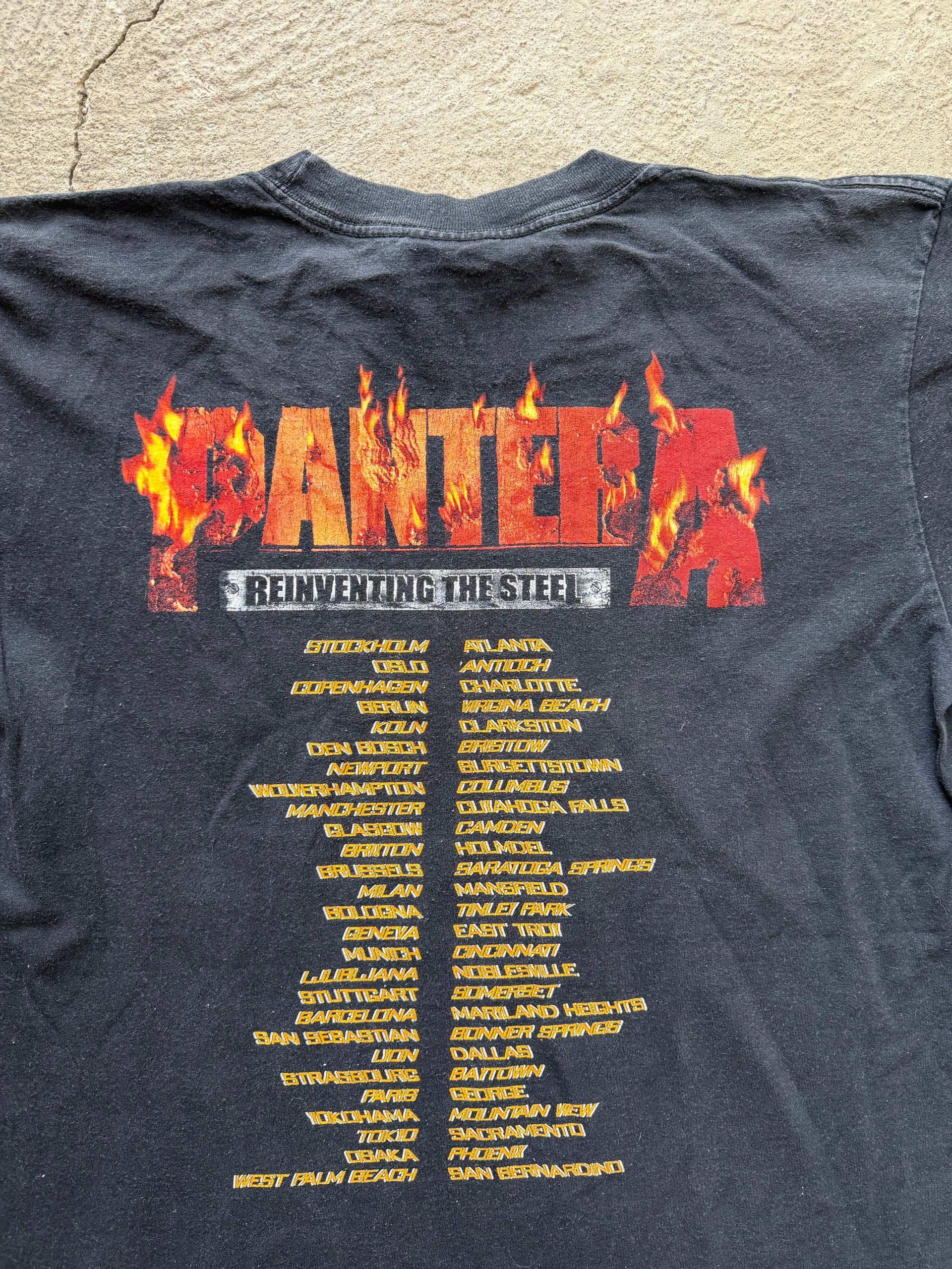 00s Pantera Reinventing The Steel Tour T-Shirt | Size L