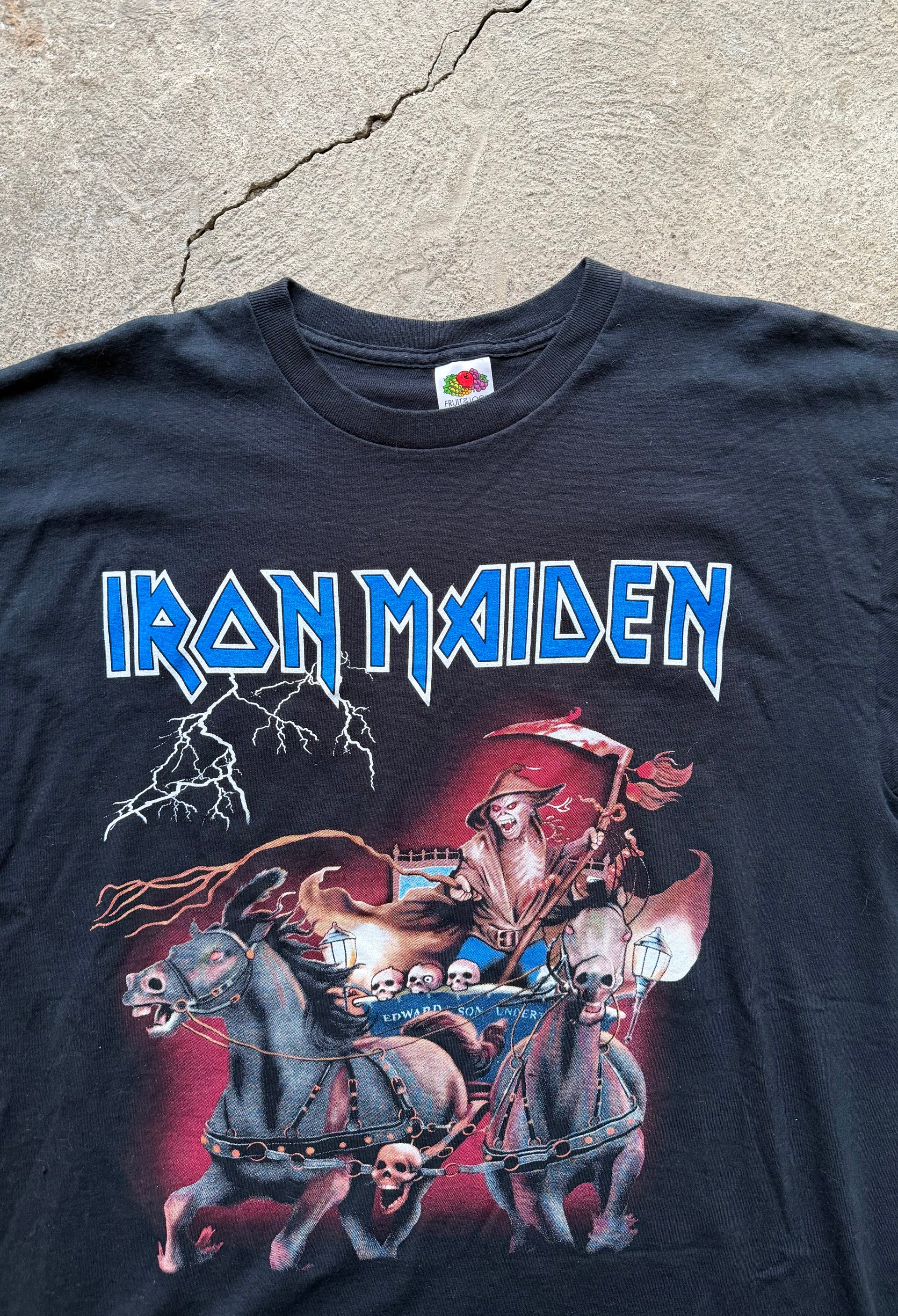 00s Iron Maiden Death on the road T-Shirt | Size XL