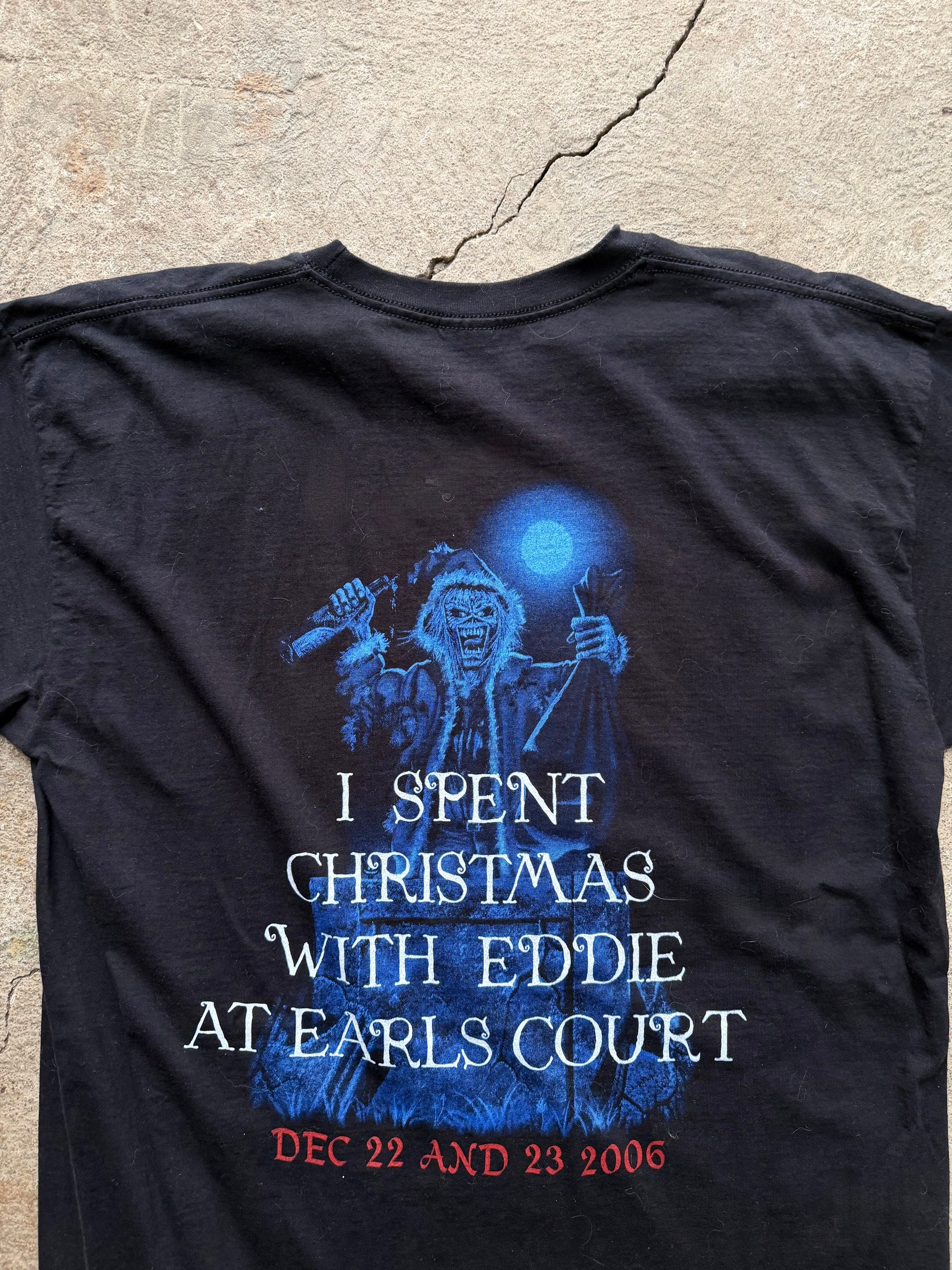 00s Iron Maiden “Christmas with Eddie” Earl’s Court 2006 Tour Tee | Size L