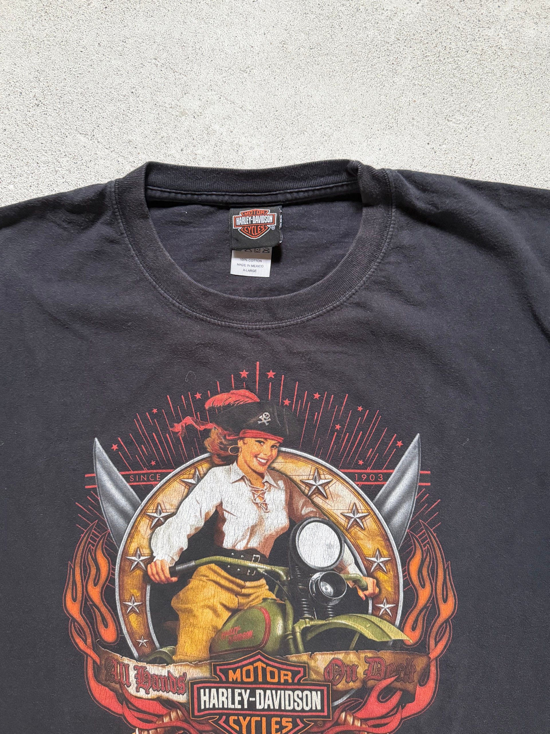 2000s Faded Harley-Davidson T-Shirt | Size XL