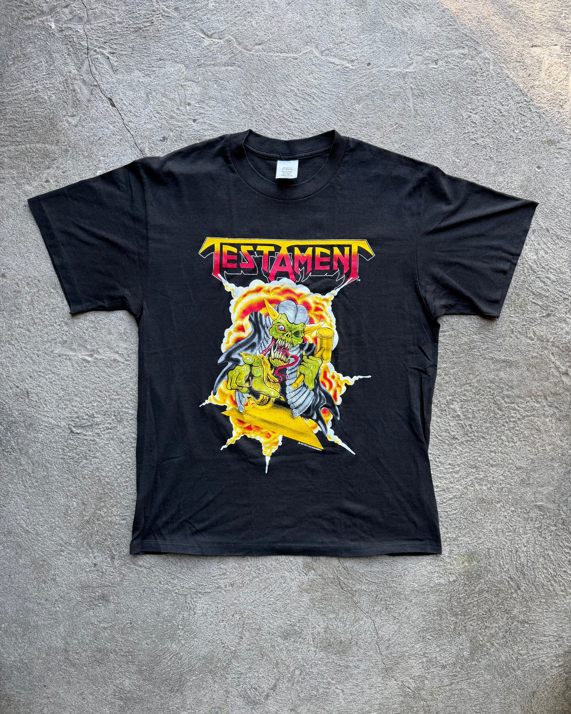 80s Testament Trial by Fire 1989 Vintage Tour Tee | Size L