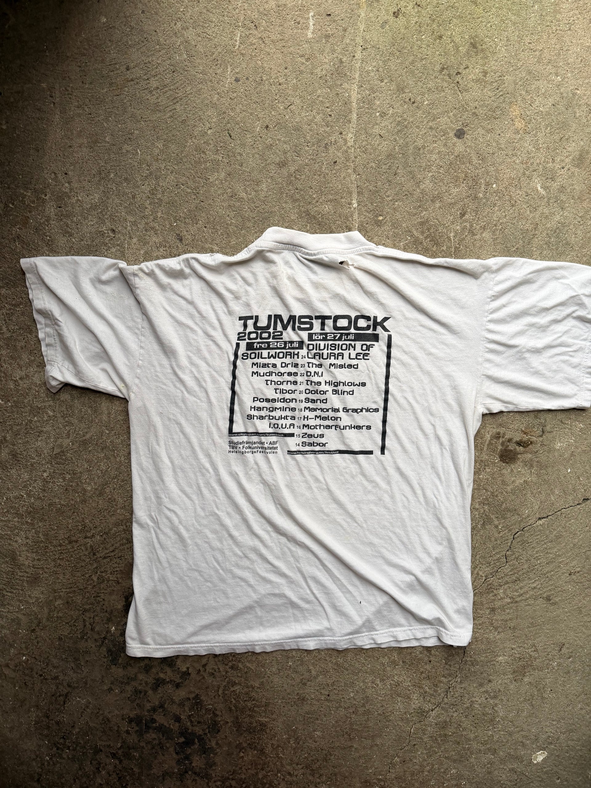 2002 Tumstock Festival Tee Trashed |Size L