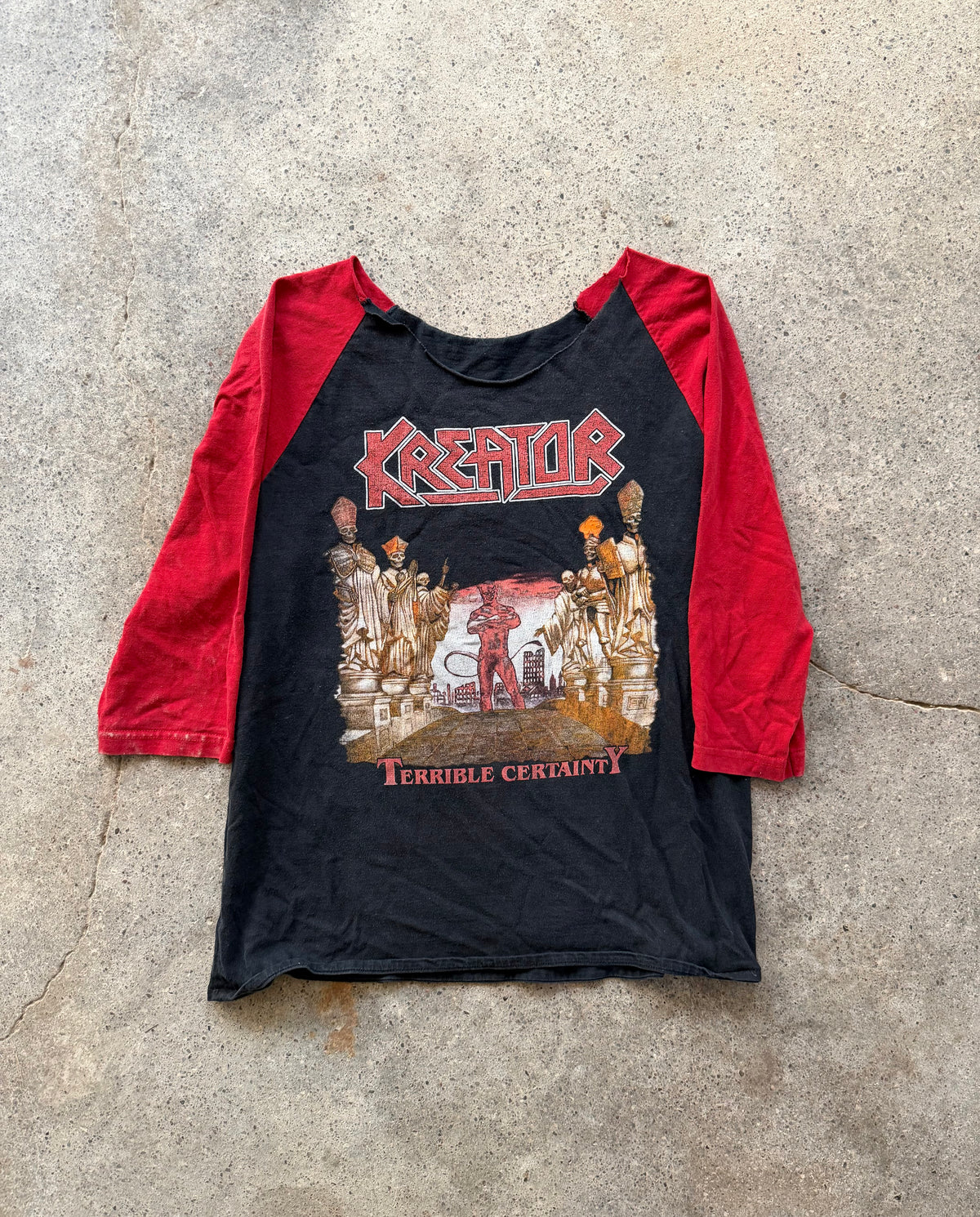 90s Kreator “Terrible Certainty” Raglan T-Shirt | Size M