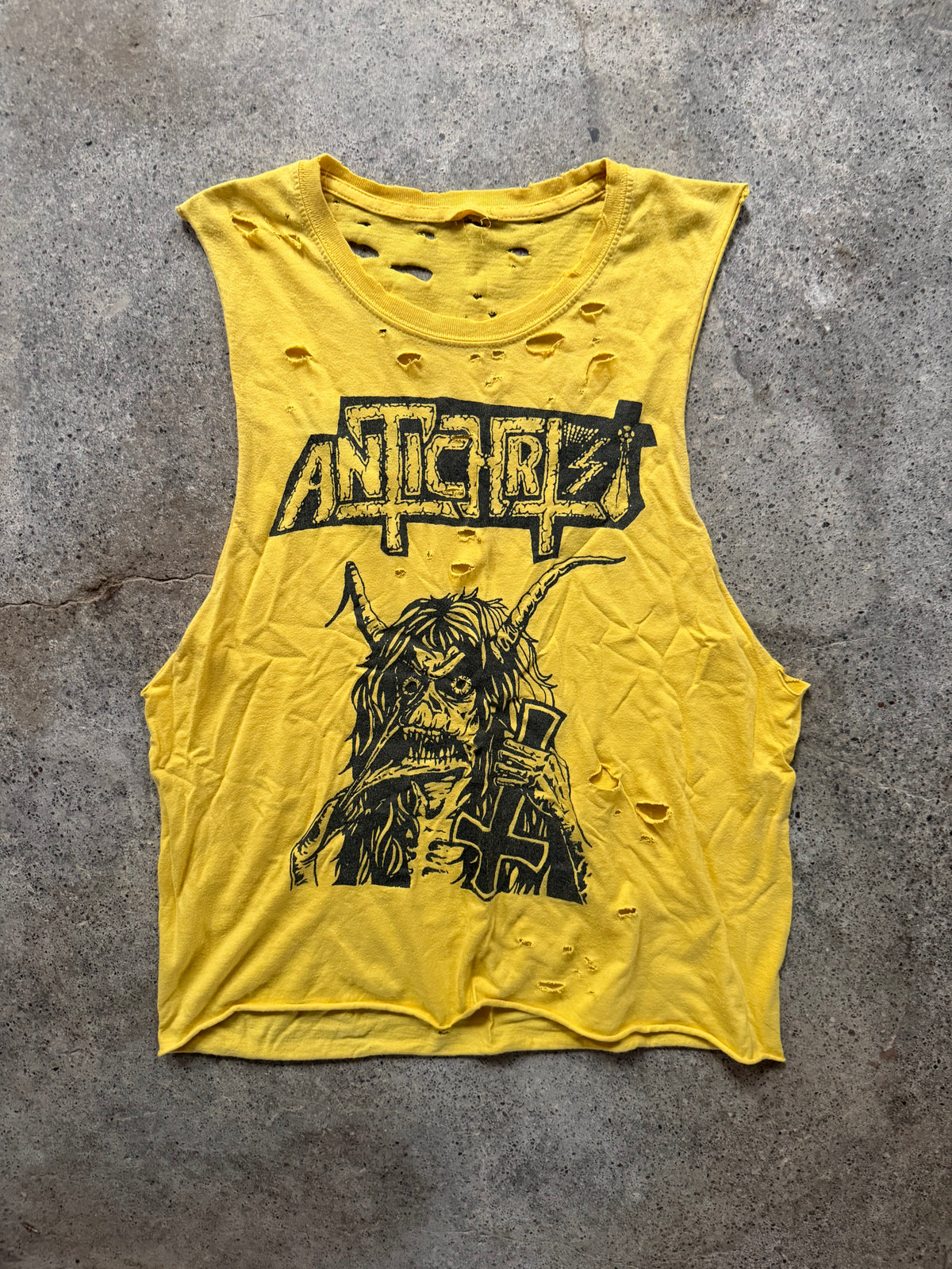 2010s Antichrist Sleeveless T-Shirt | Size M