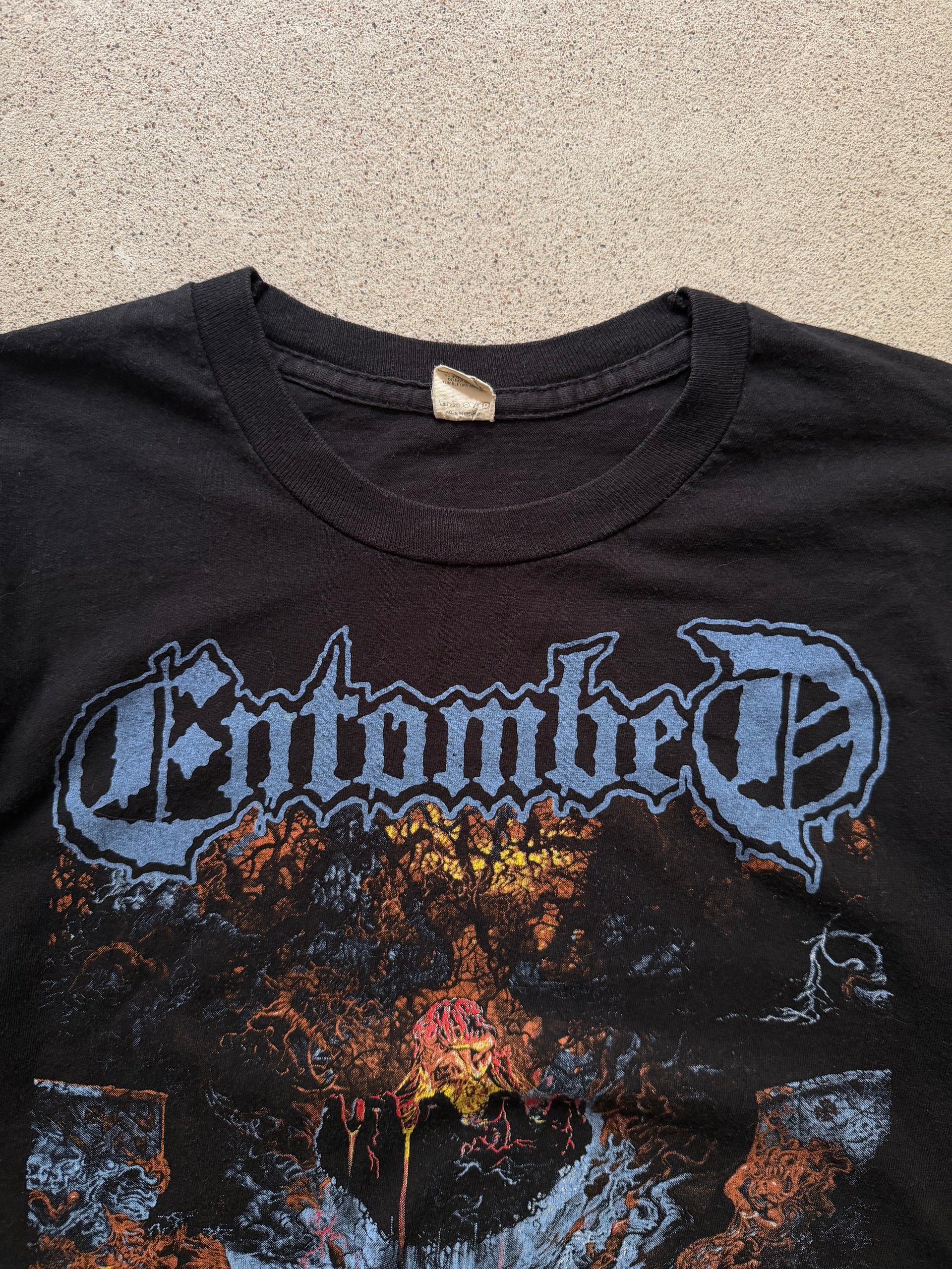 90s Entombed Scandinavian Tour 1991 Vintage T-Shirt | Size L