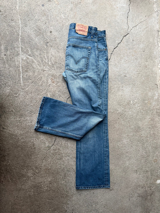 90s Levi’s 507 Faded Mid Blue Jeans | W34 L32