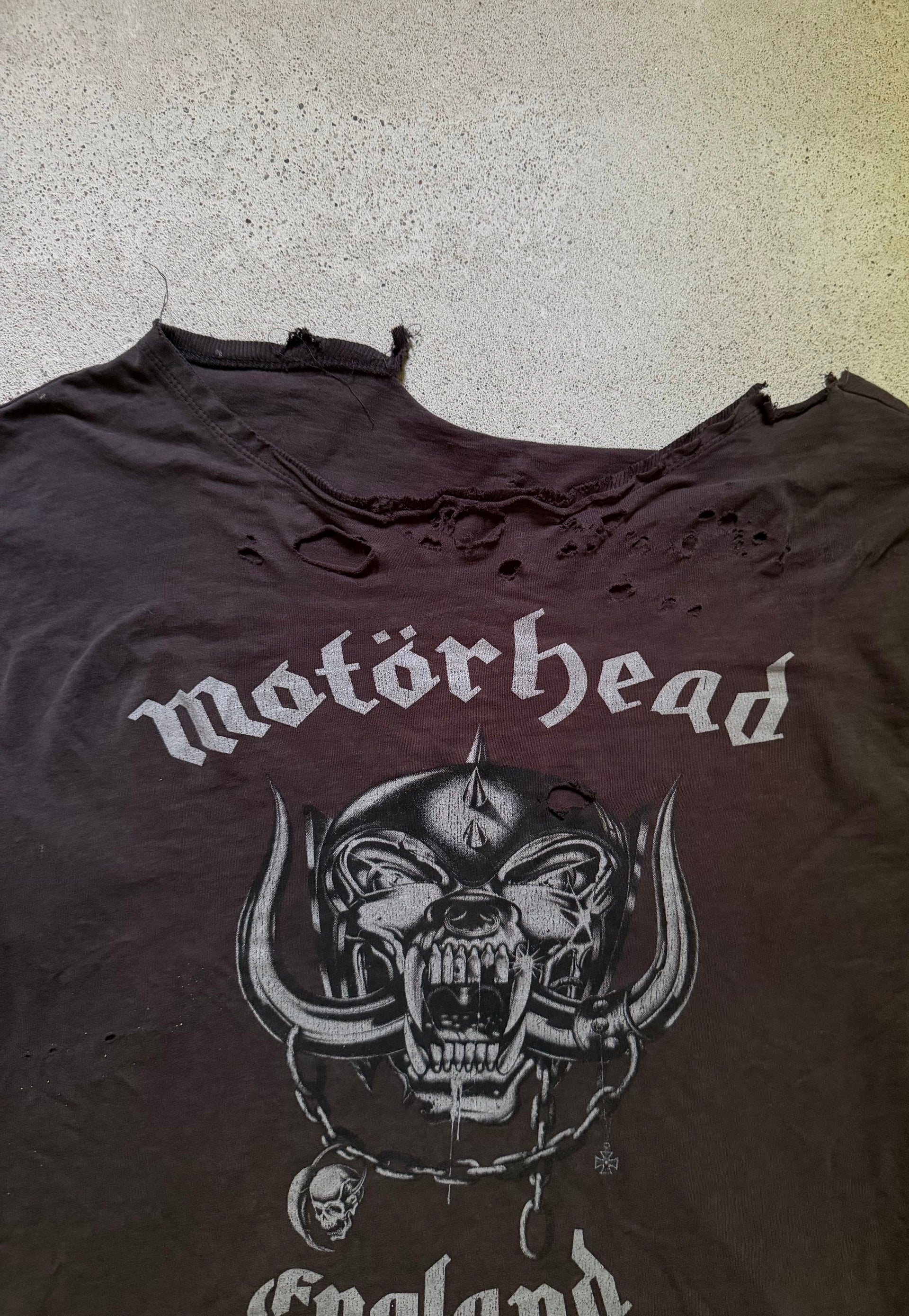 2000s Motörhead England Distressed Tee | Size L