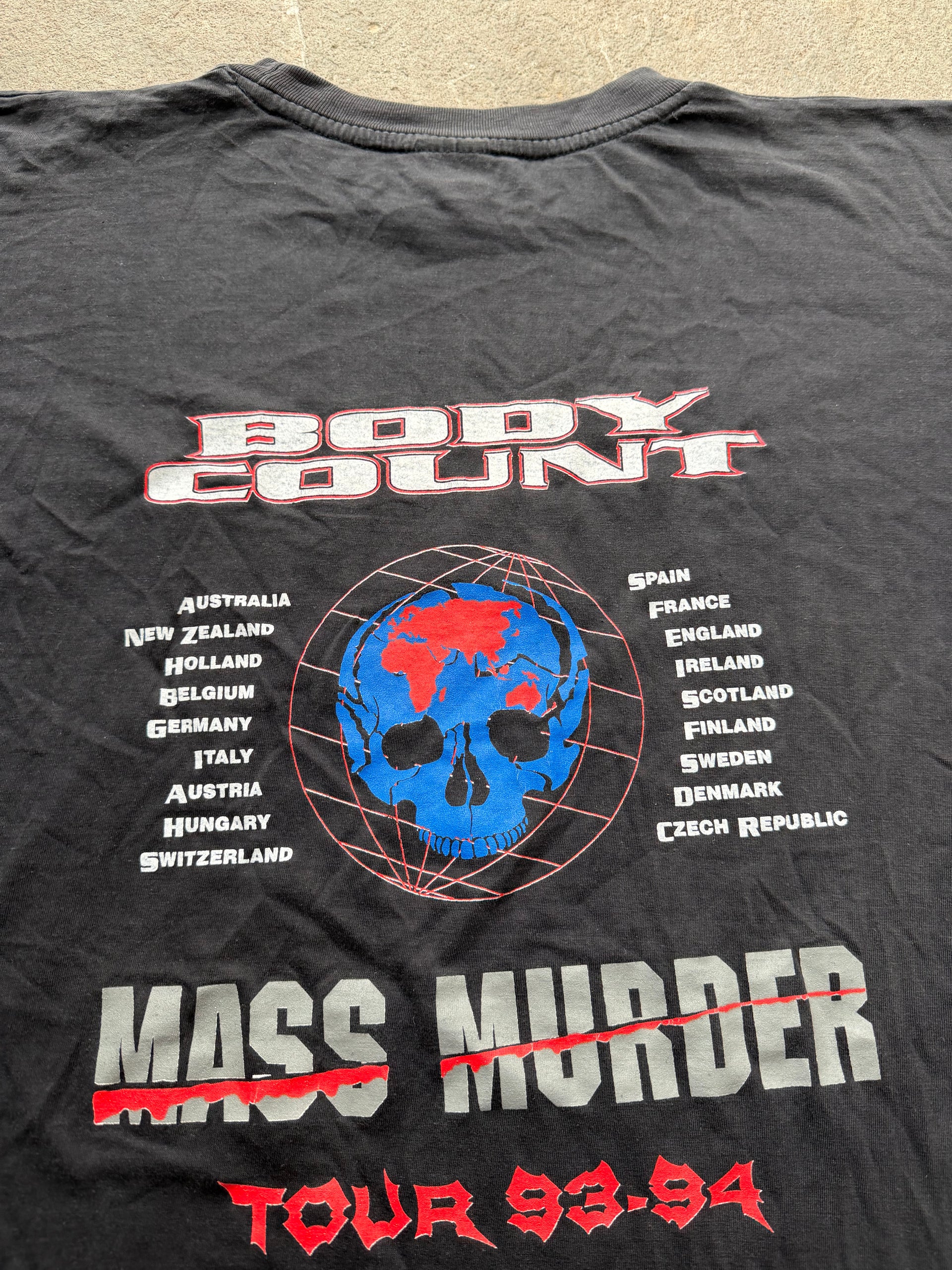 90s Body Count Mass Murder Tour Tee | Size XL