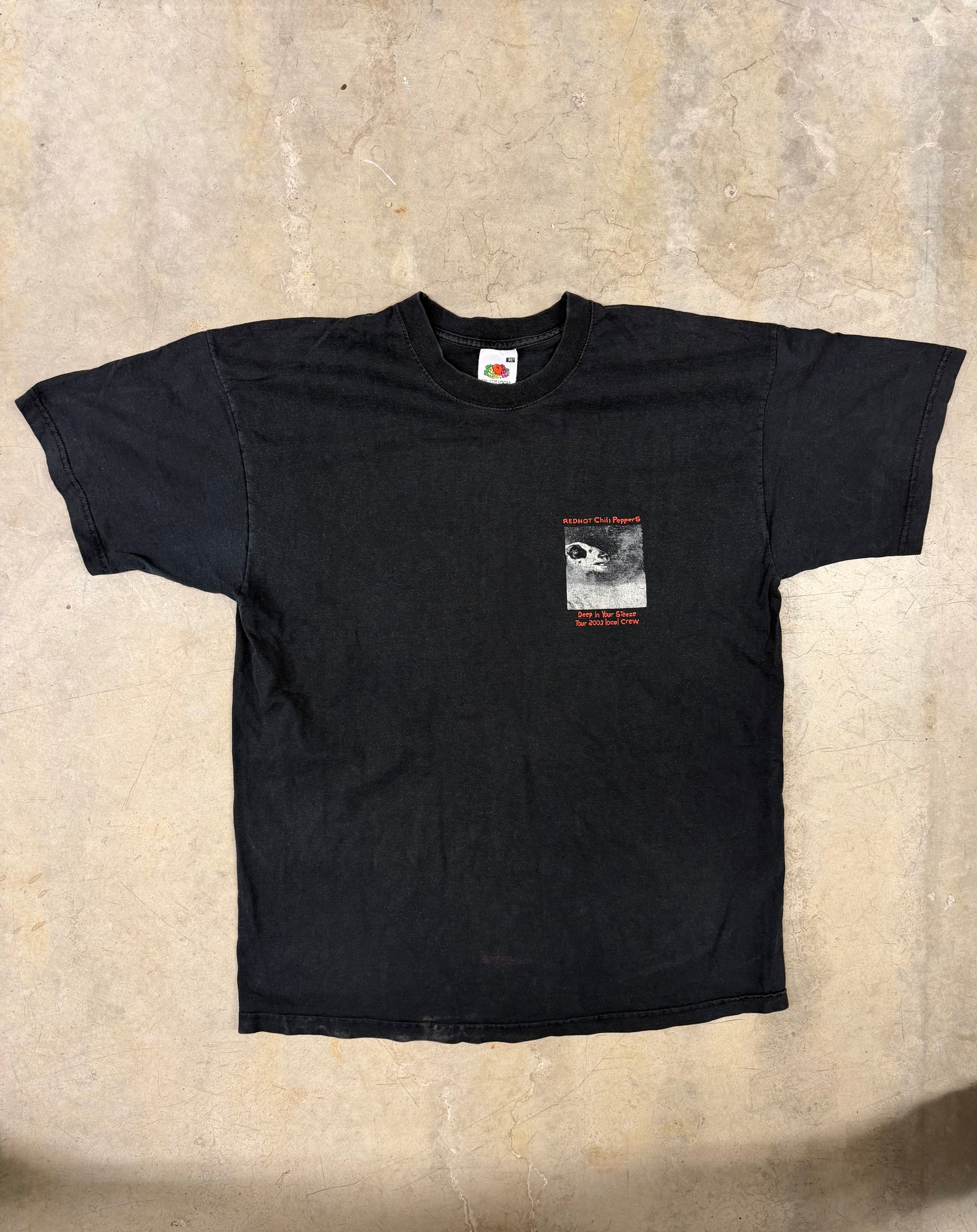 2000s Red Hot Chili Peppers “Deep In Your Steeze” Local Crew Tee | Size XL