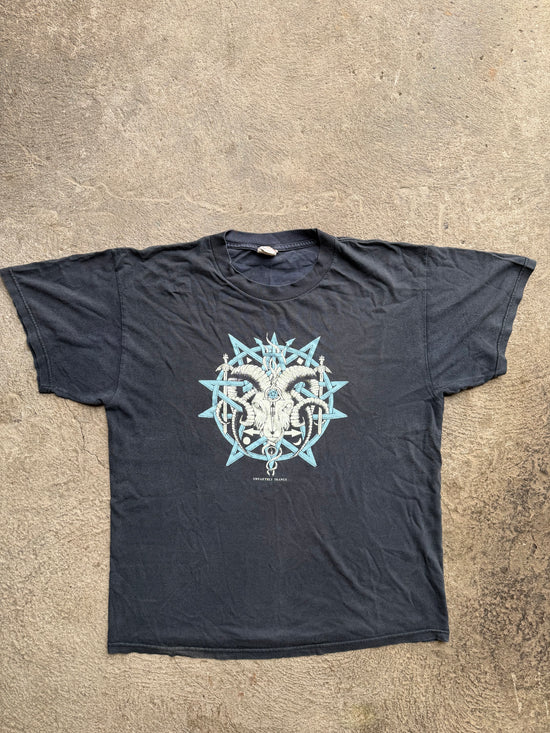 00s Unearthly Trance Goat Sigil Tee | Size L