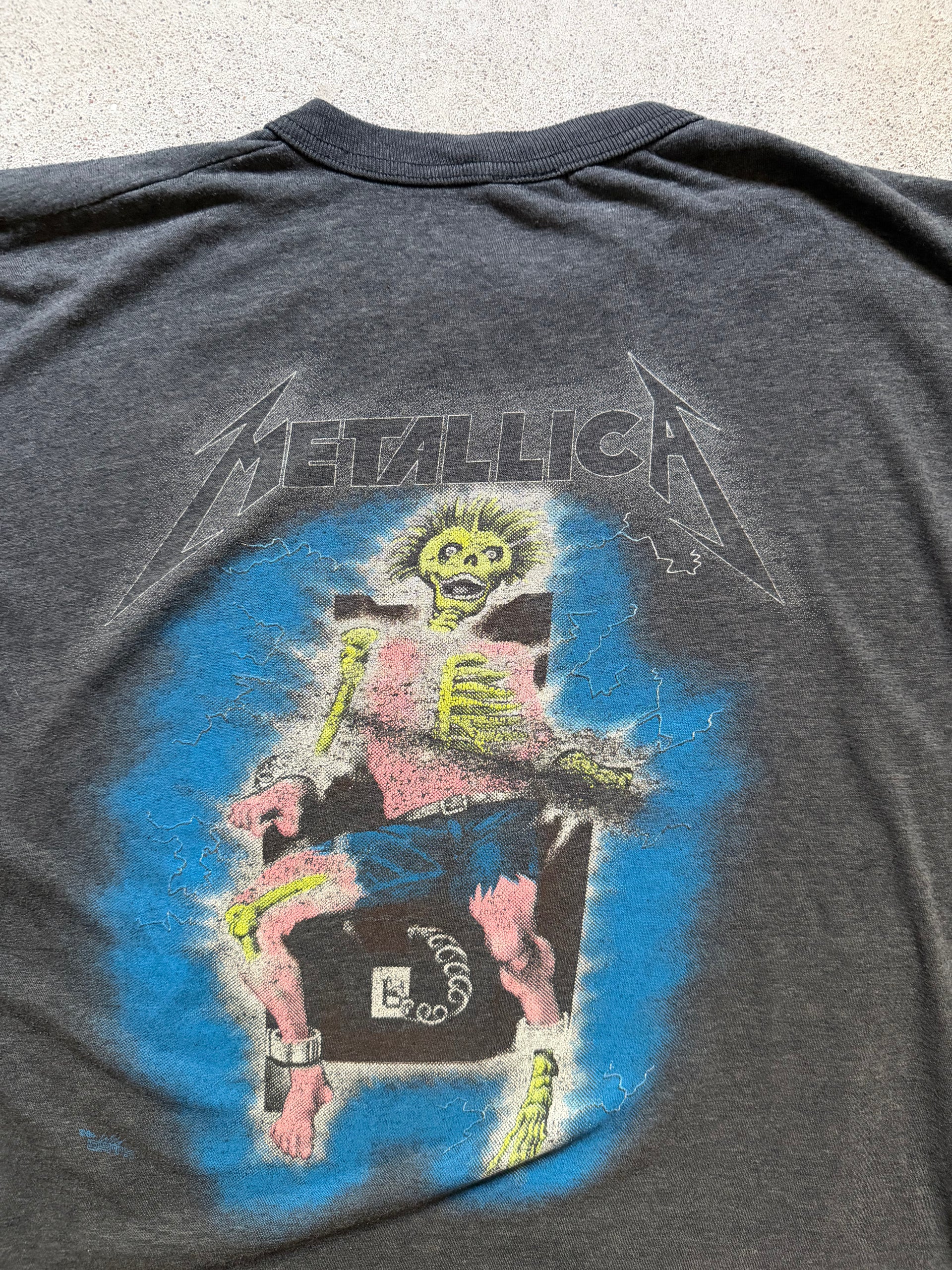 80s Metallica Metal Up Your Ass  Tee | Size L