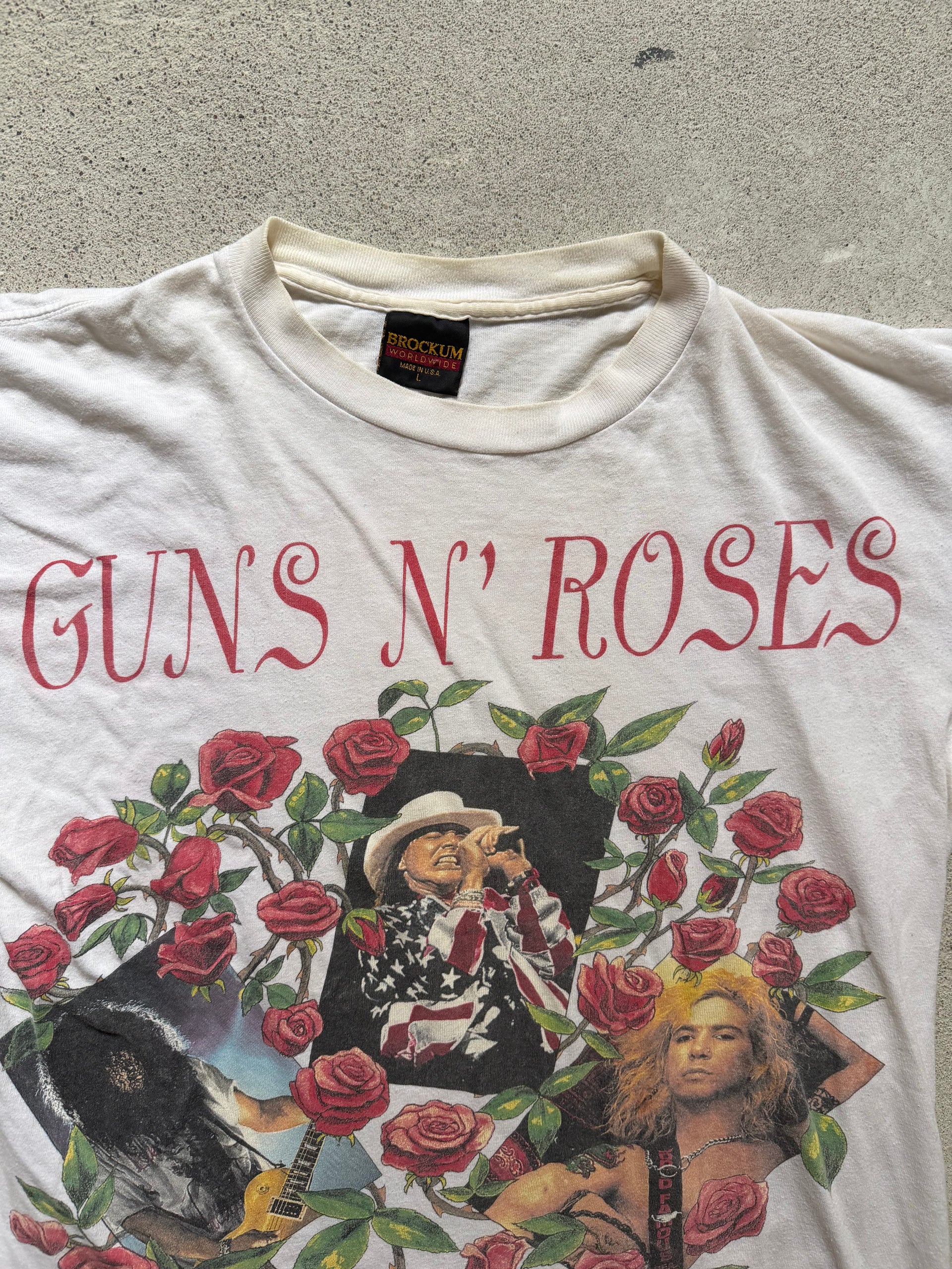 90s Guns N’ Roses Skin N’ Bones Tour Tee | L