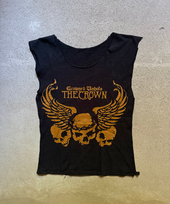 2000s The Crown Crowned Unholy Cut Off Tee | Size S