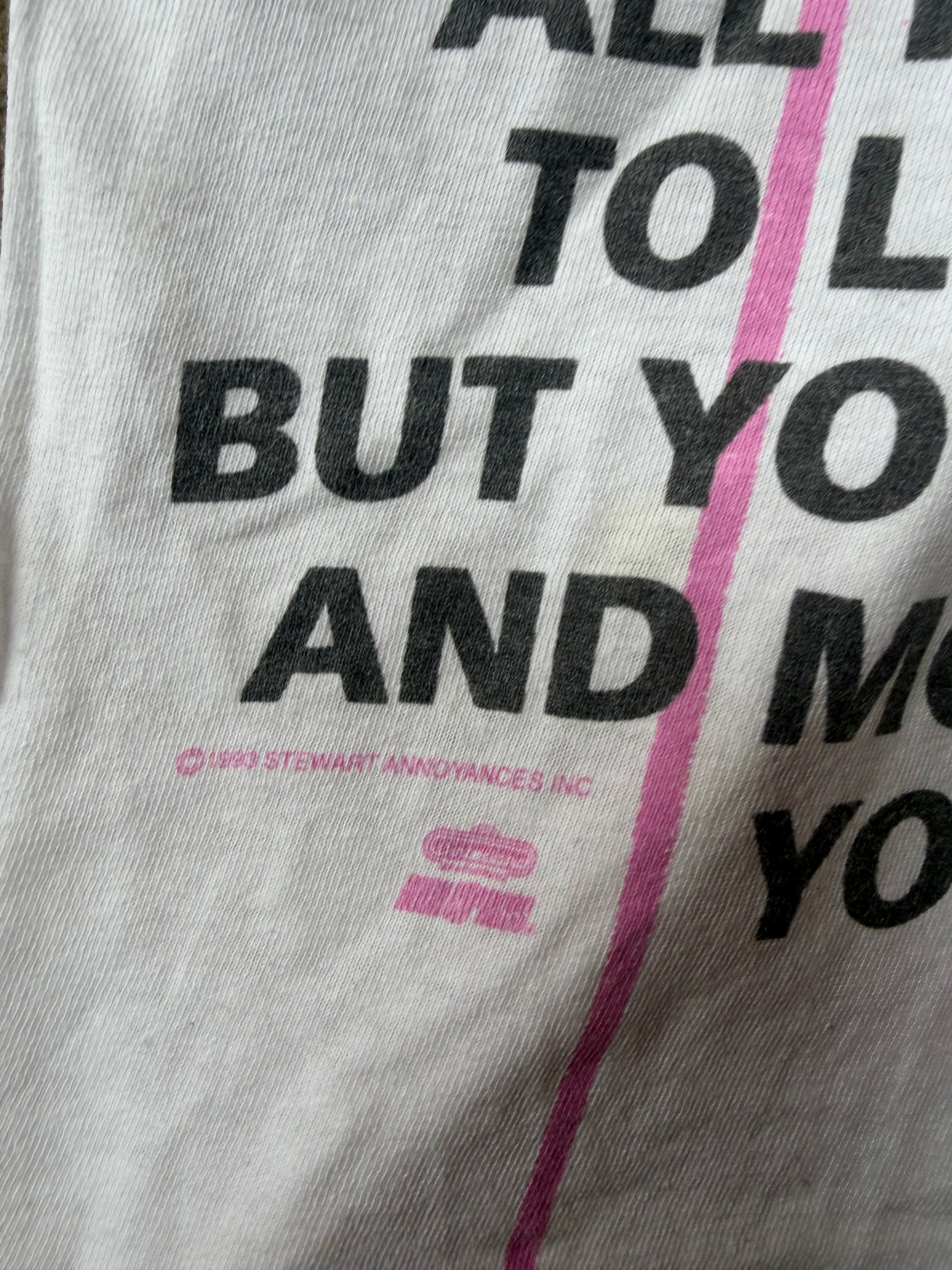 90s Rod Stewart All Over Print Vintage Tour T-Shirt | Size XL