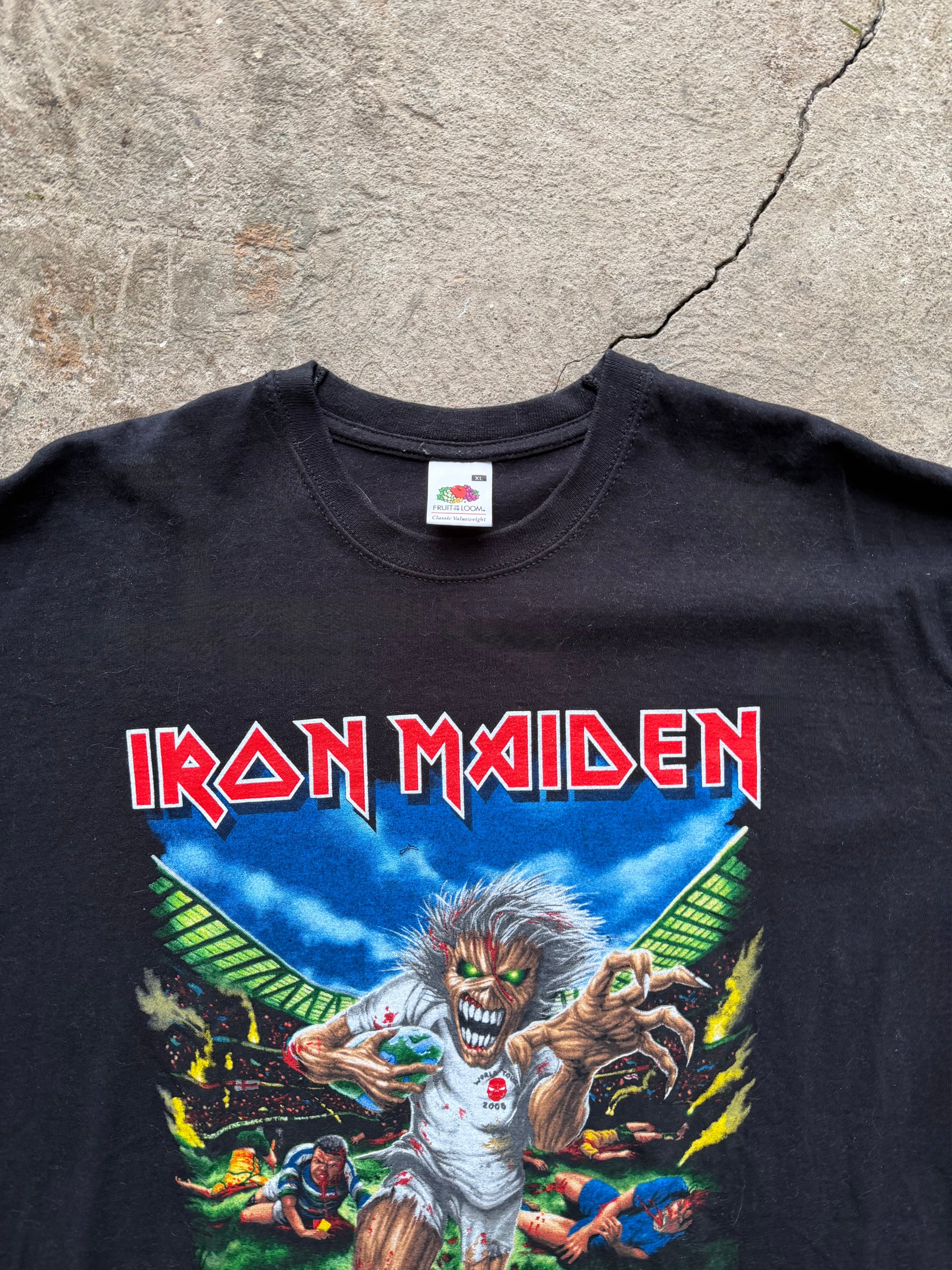 00s Iron Maiden “I Tried to Tackle Eddie at Twickenham” 2008 Tee | Size XL