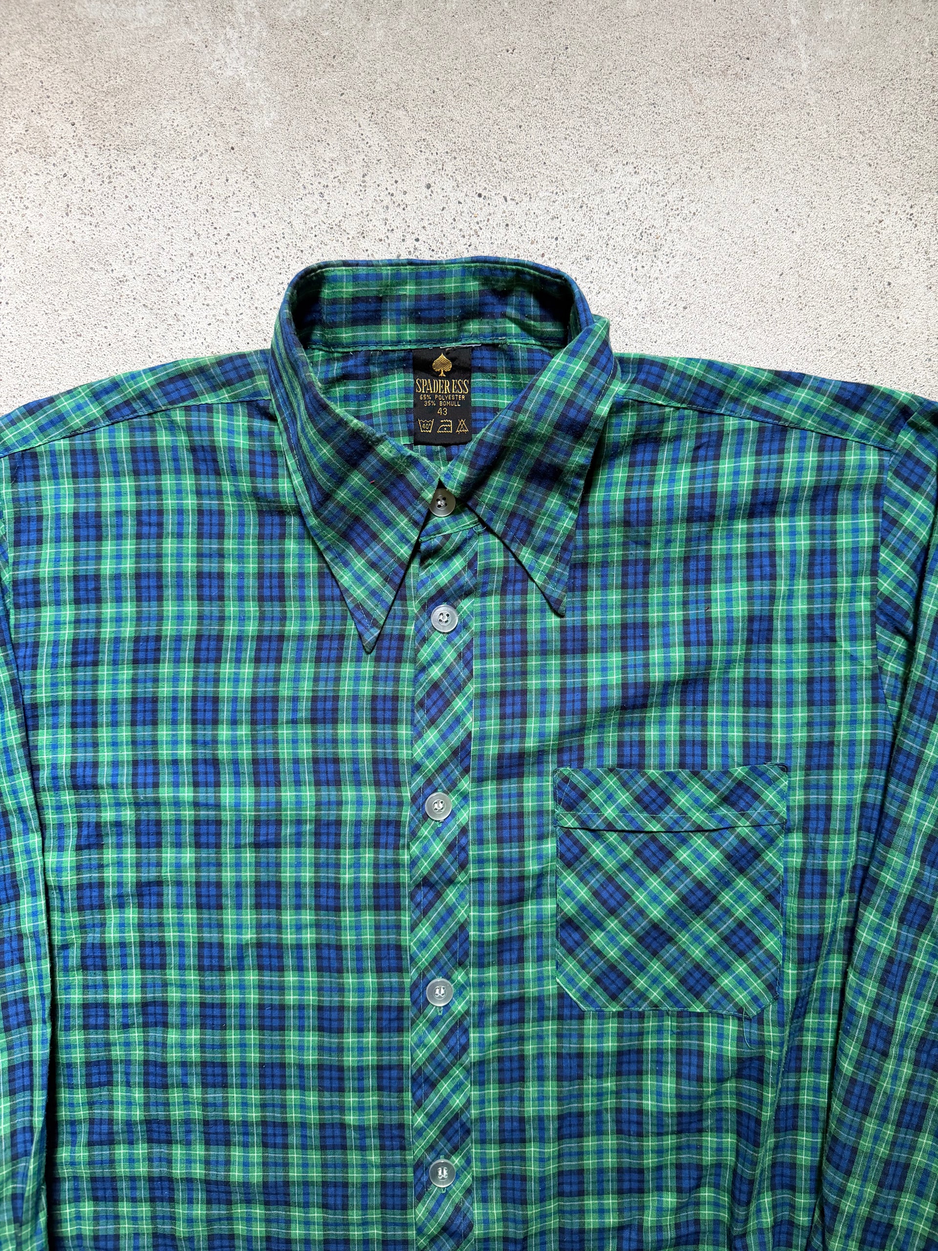 1970s Plaid Shirt | Size XL