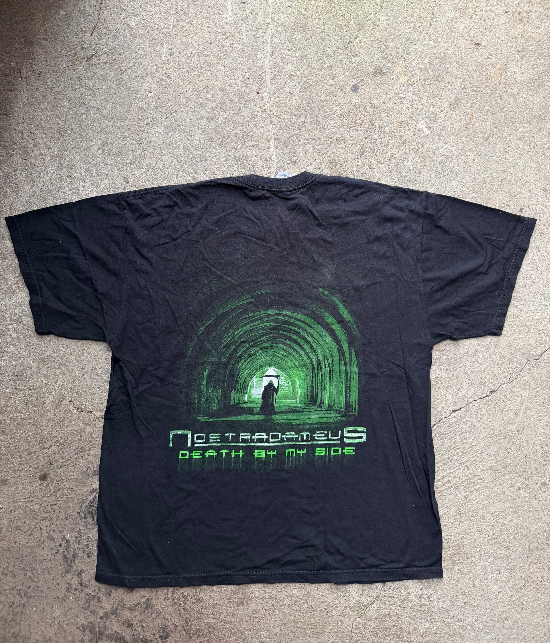 00s Nostradameus “Death by My Side” Band T-Shirt | Size XL