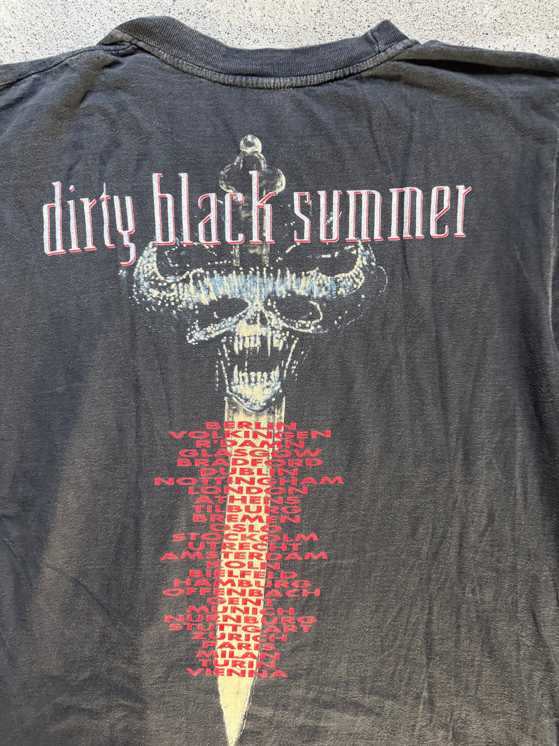 90s Danzig III How The Gods Kill Dirty Black Summer Tour T Shirt | Size L