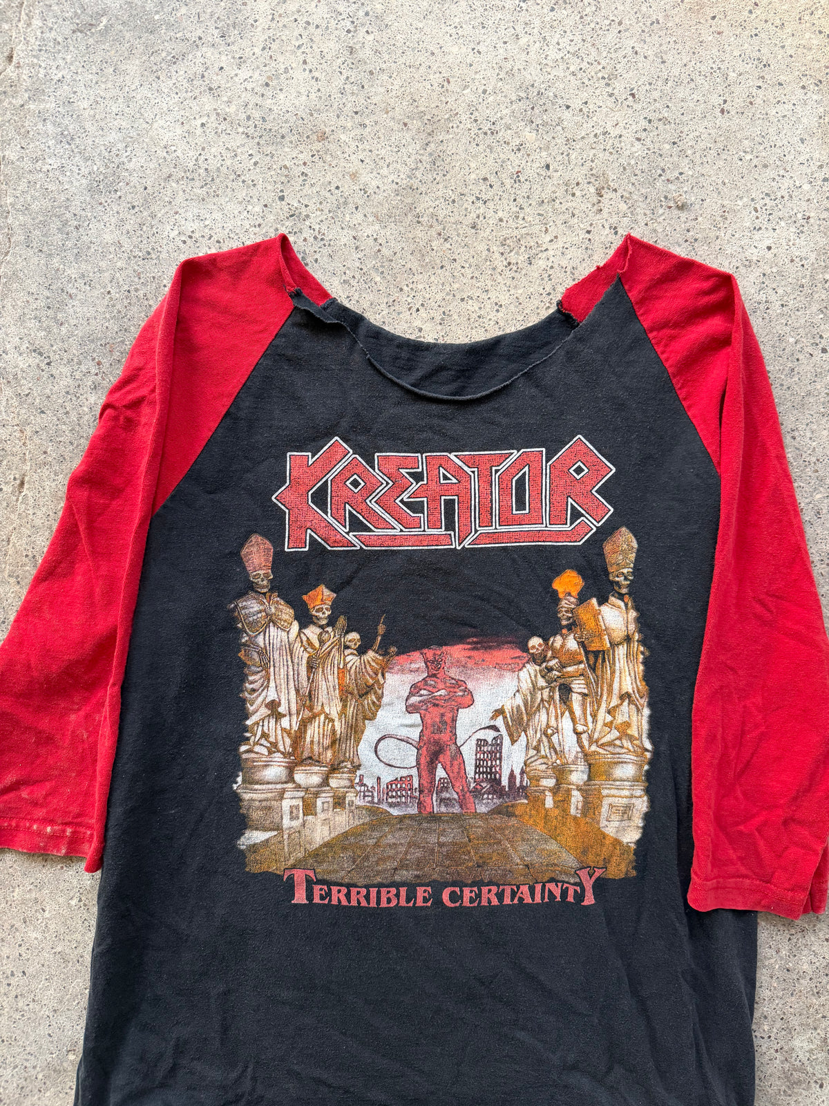 90s Kreator “Terrible Certainty” Raglan T-Shirt | Size M
