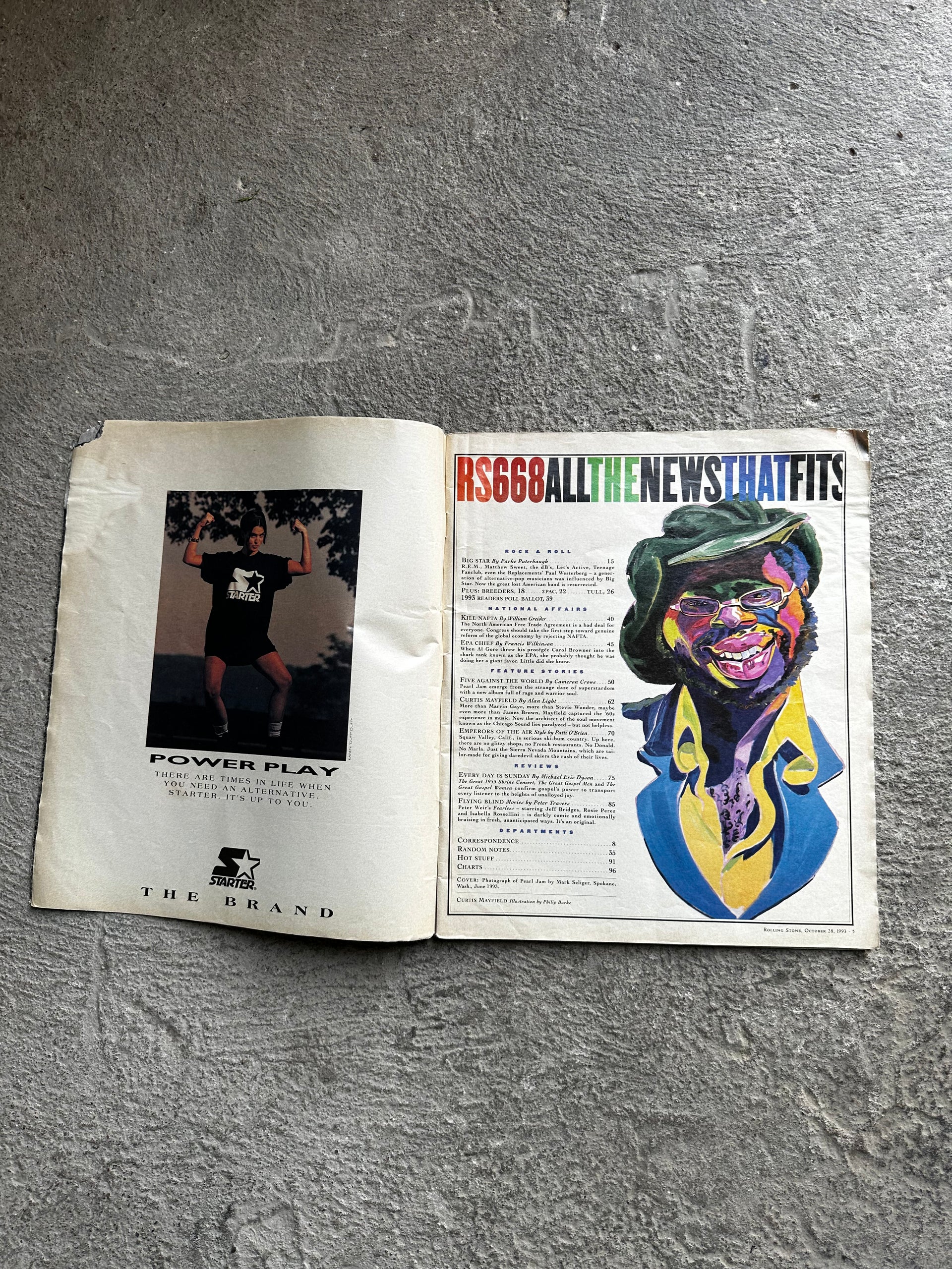 Rolling Stone Issue 668 – October 28, 1993
Pearl Jam Cover