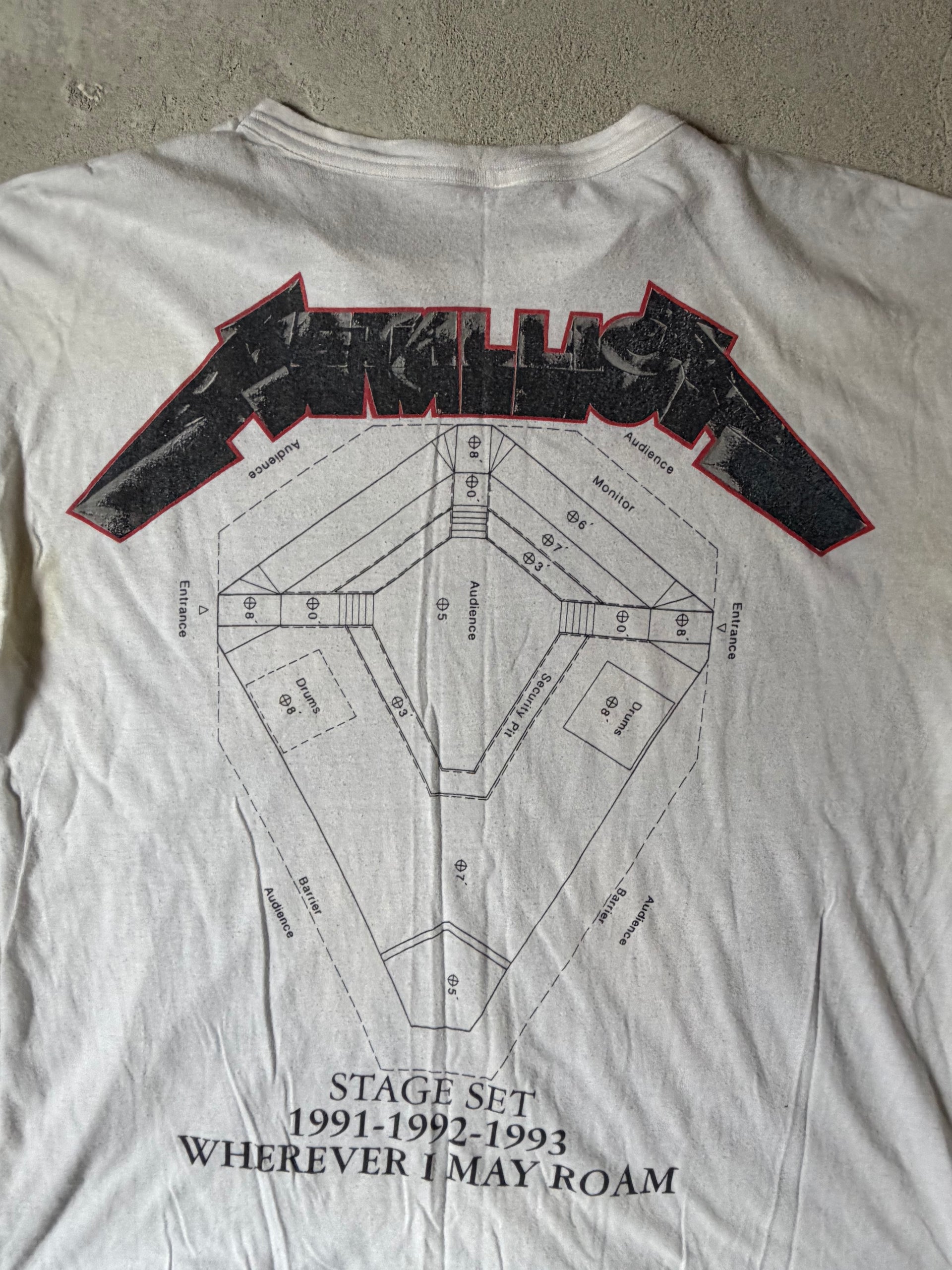 90s Metallica Wherever I May Roam 1991 Tour Tee | Size XL